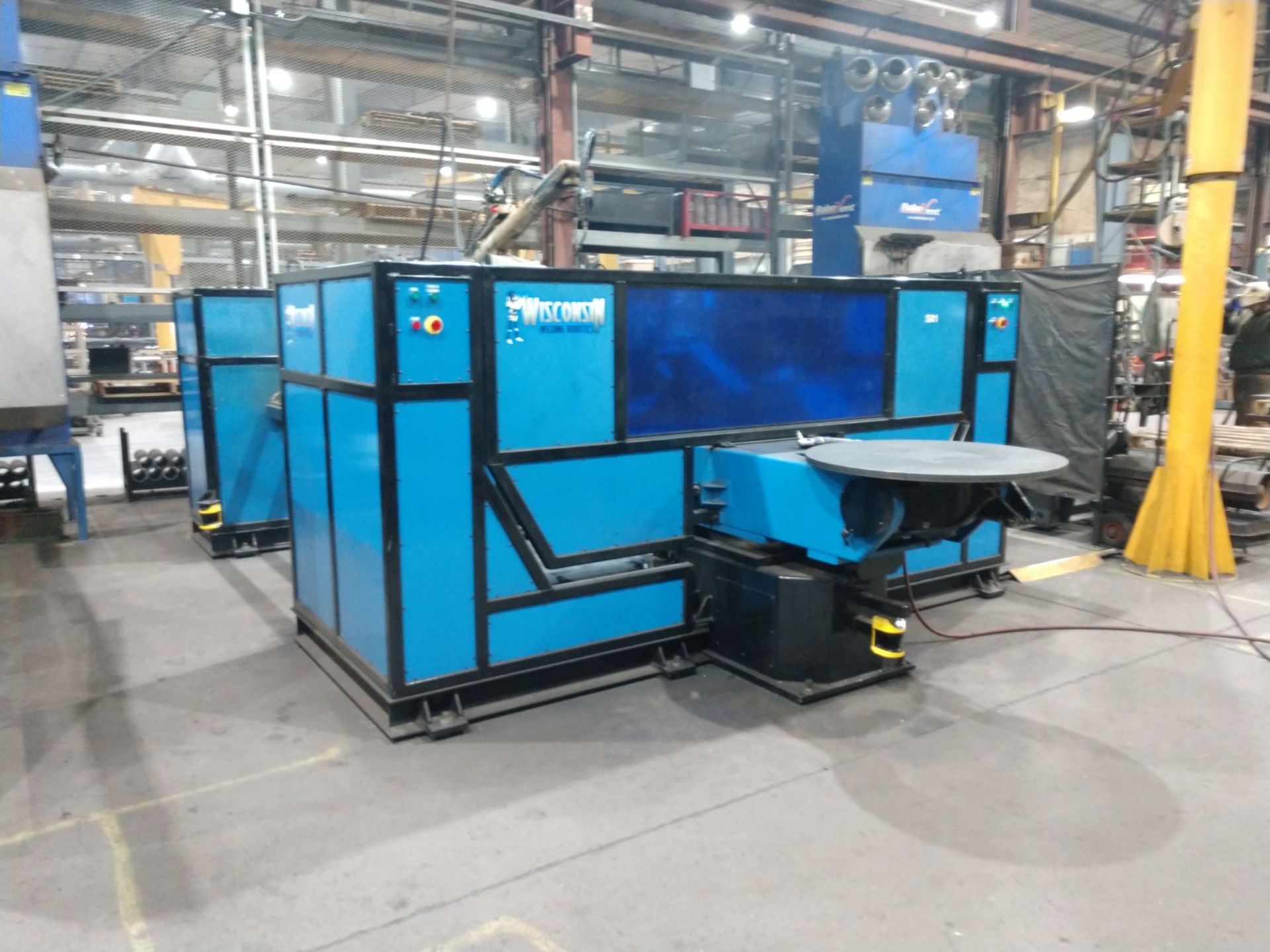 OTC WELDING CELL A/B TILT & ROTATE TABLES & TWO HEADSTOCK/TAILSTOCK WORK STATIONS INSTALLED 2016