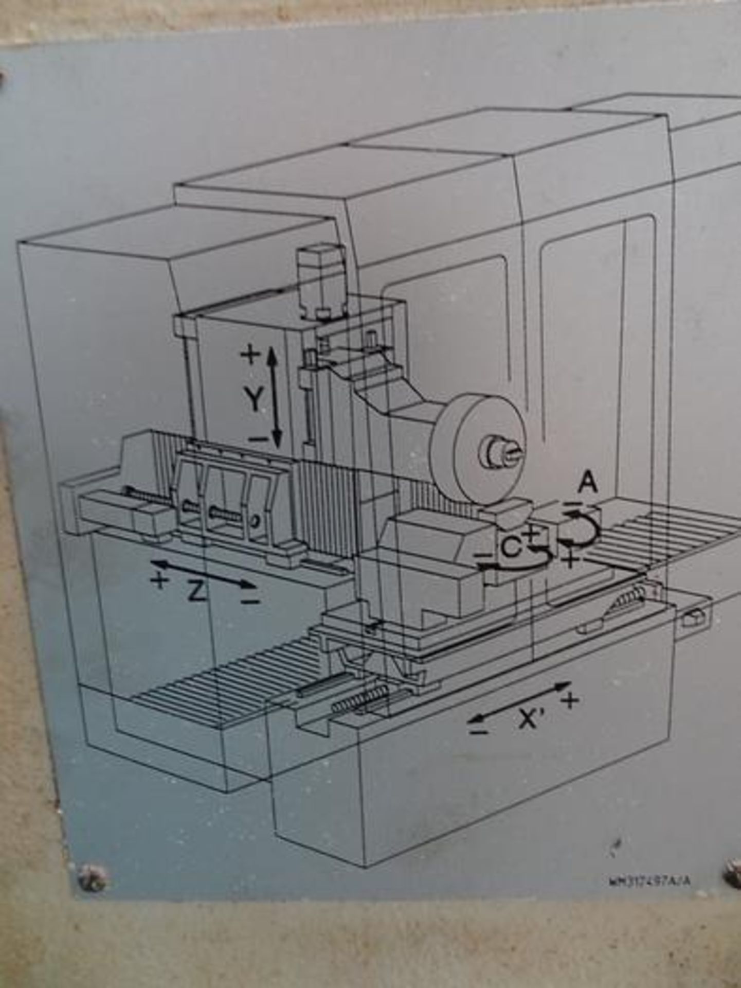 OERLIKON B22 CNC BLADE GRINDER WITH FANUC 160-M CONTROLS, SN 289-823, YEAR 1997, LOCATION MI - Image 7 of 8