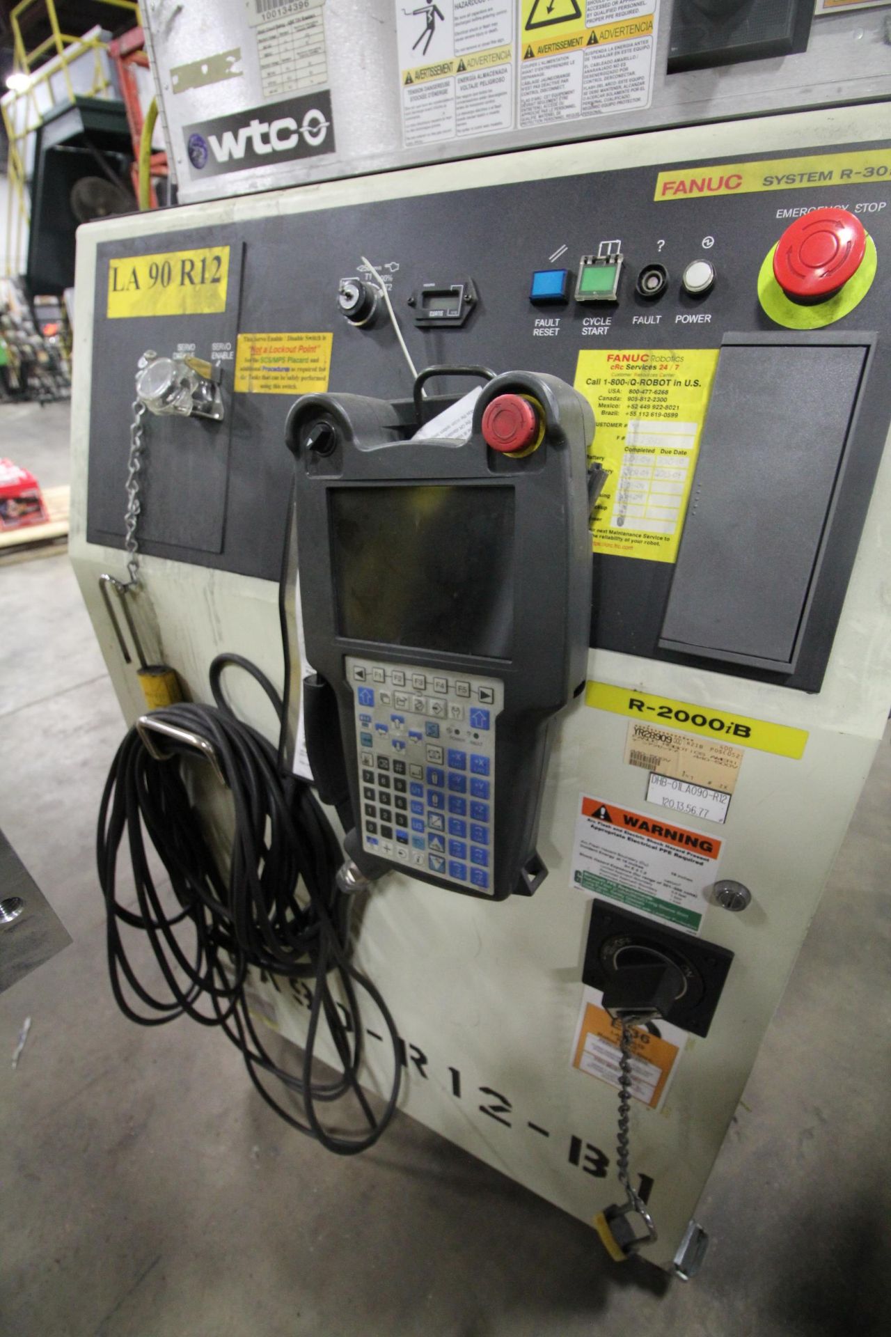 FANUC ROBOT R-2000iB/210F WITH R-30iA CONTROL, CABLES & TEACH PENDANT, SN 97339, YEAR 2009 - Image 7 of 10