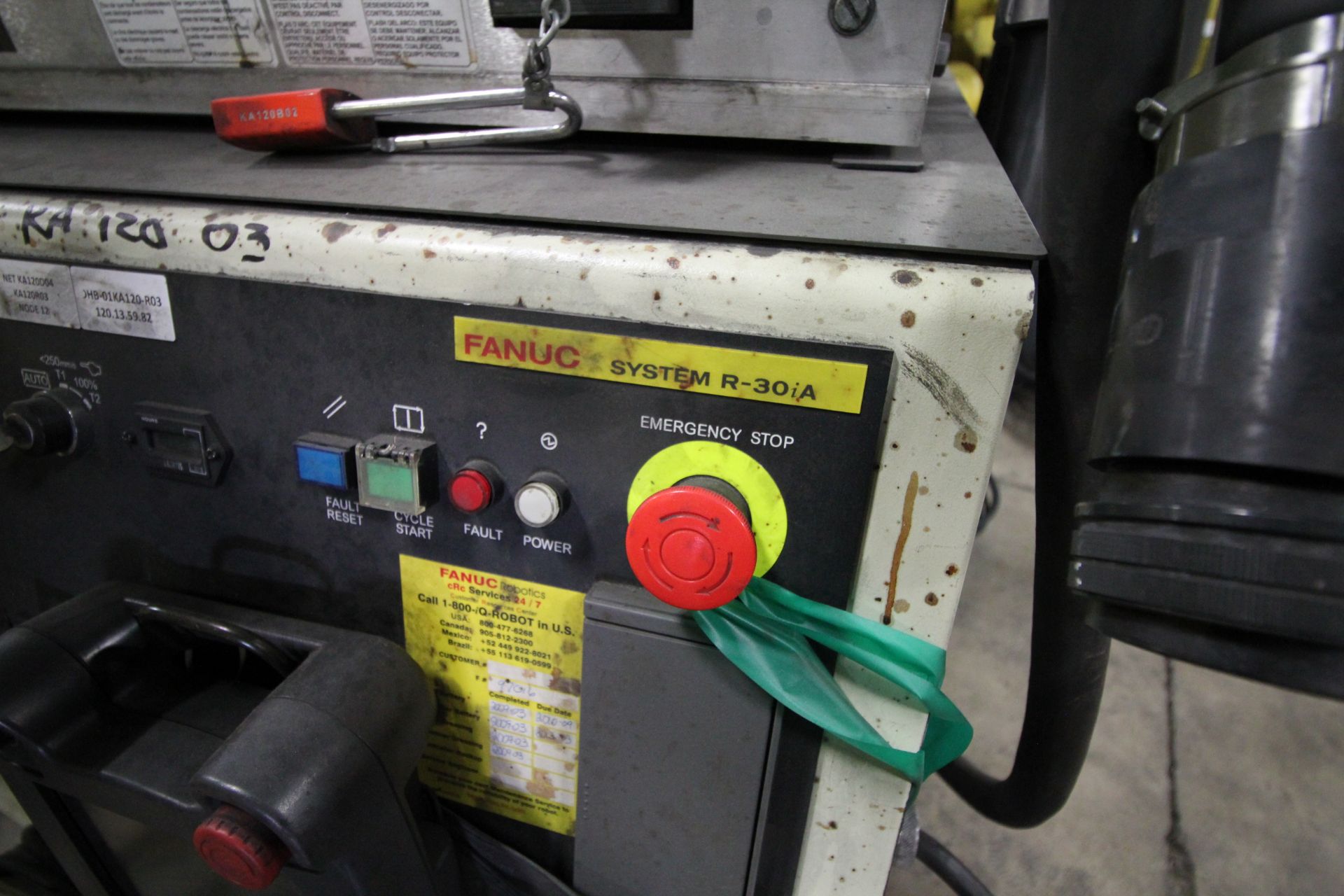 FANUC ROBOT R-2000iB/210F WITH R-30iA CONTROL, CABLES & TEACH PENDANT, SN 97016, YEAR 2009 - Image 4 of 7