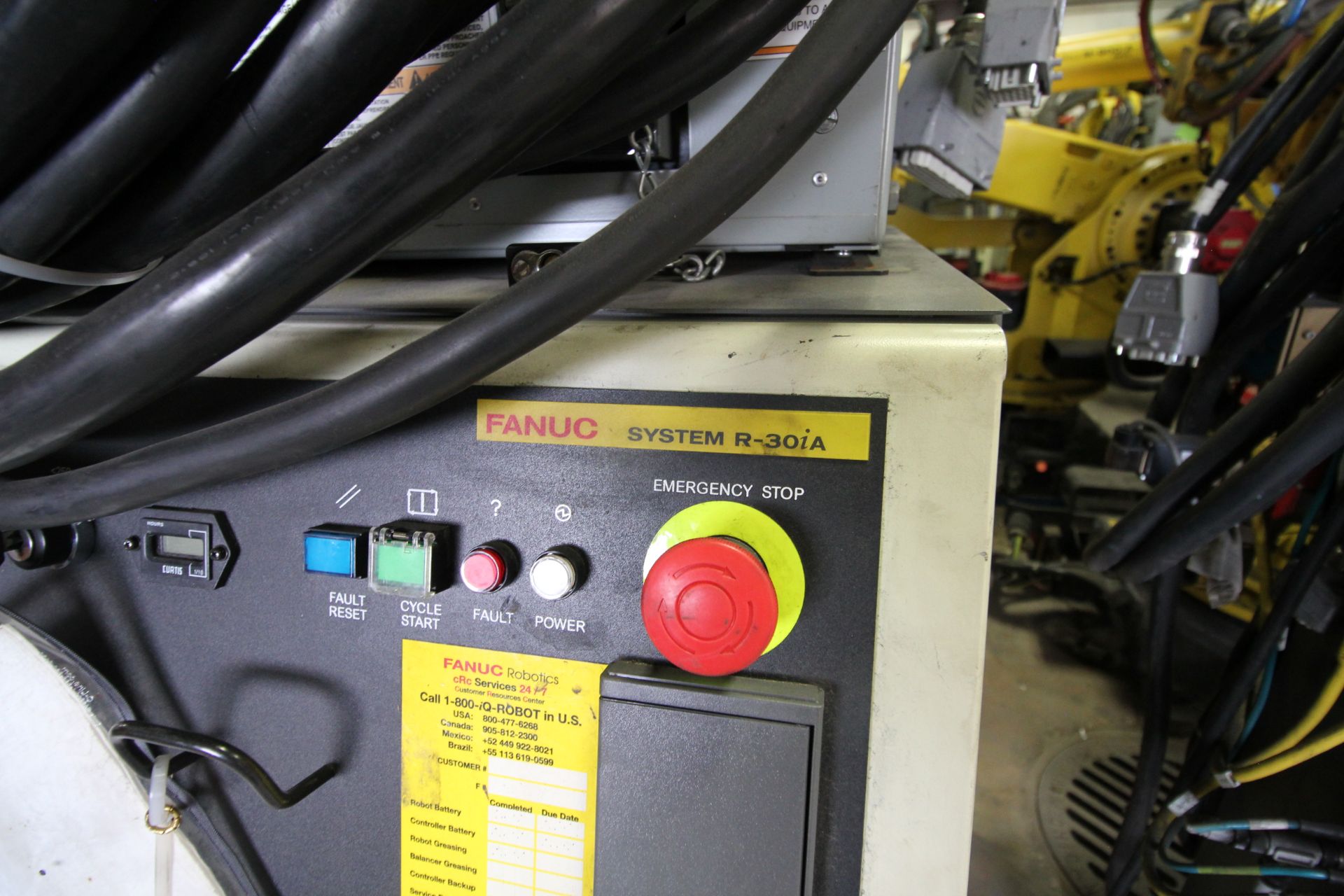 FANUC ROBOT R-2000iB/210F WITH R-30iA CONTROL, CABLES & TEACH PENDANT, SN 141871, YEAR 2013 - Image 6 of 8