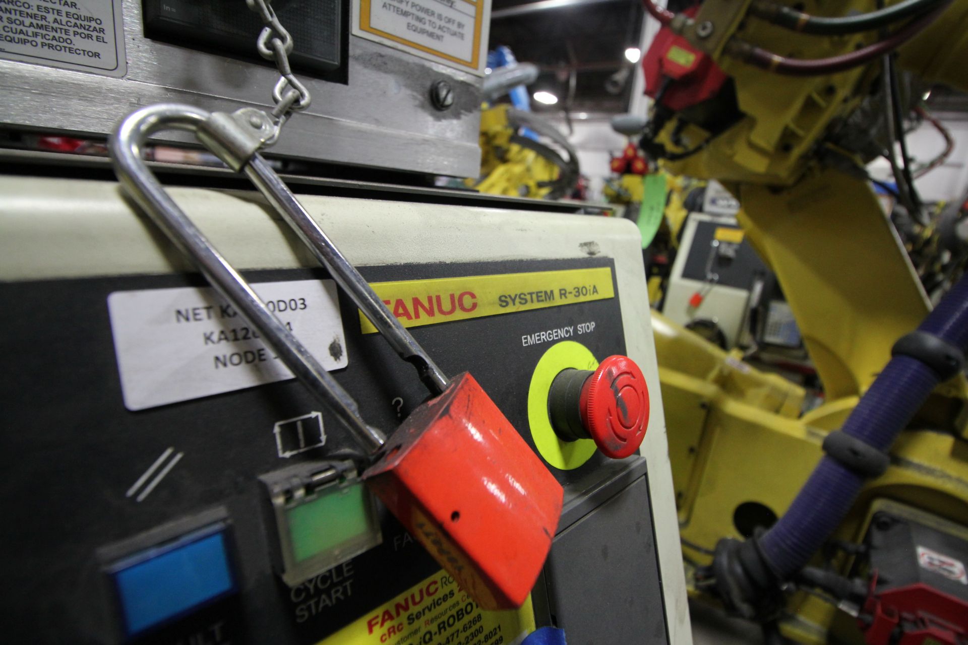 FANUC ROBOT R-2000iB/210F WITH R-30iA CONTROL, CABLES & TEACH PENDANT, SN 97005, YEAR 2009 - Image 5 of 9