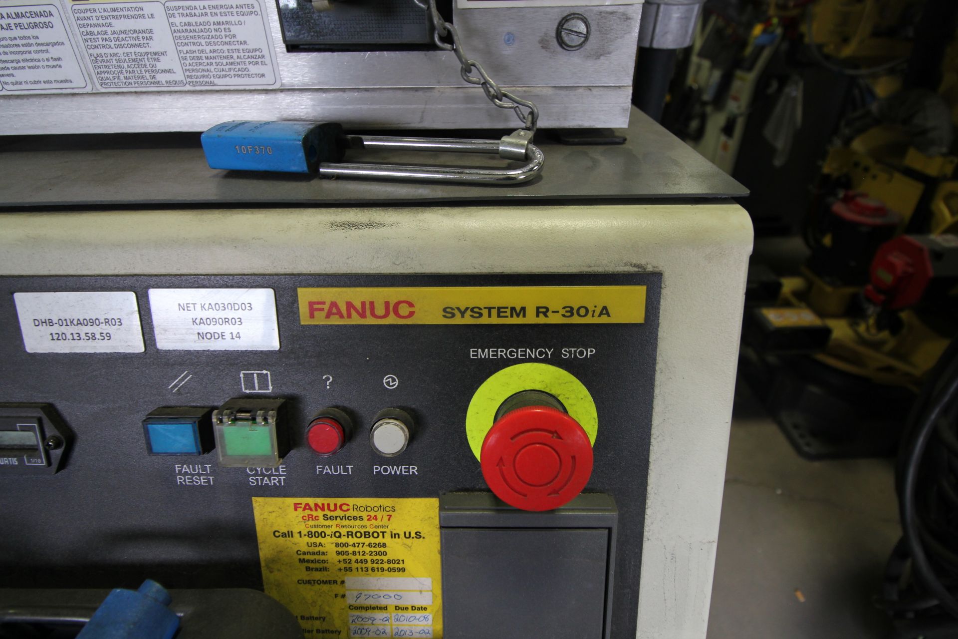 FANUC ROBOT R-2000iB/210F WITH R-30iA CONTROL, CABLES & TEACH PENDANT, SN 97000, YEAR 2009, - Image 4 of 7