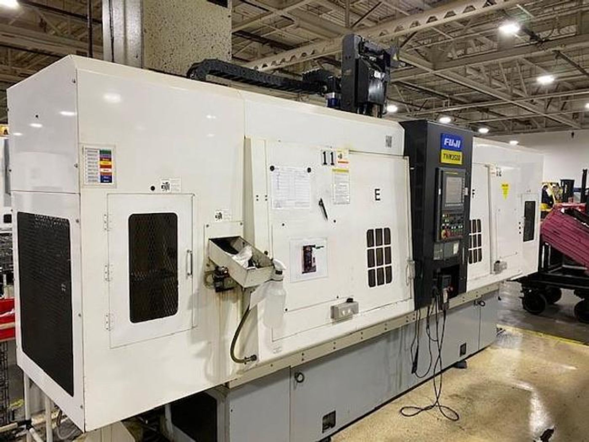 FUJI TNW 3500 TR TWIN SPINDLE TWIN TURRET CNC LATHES WITH GANTRY, YEAR 2008