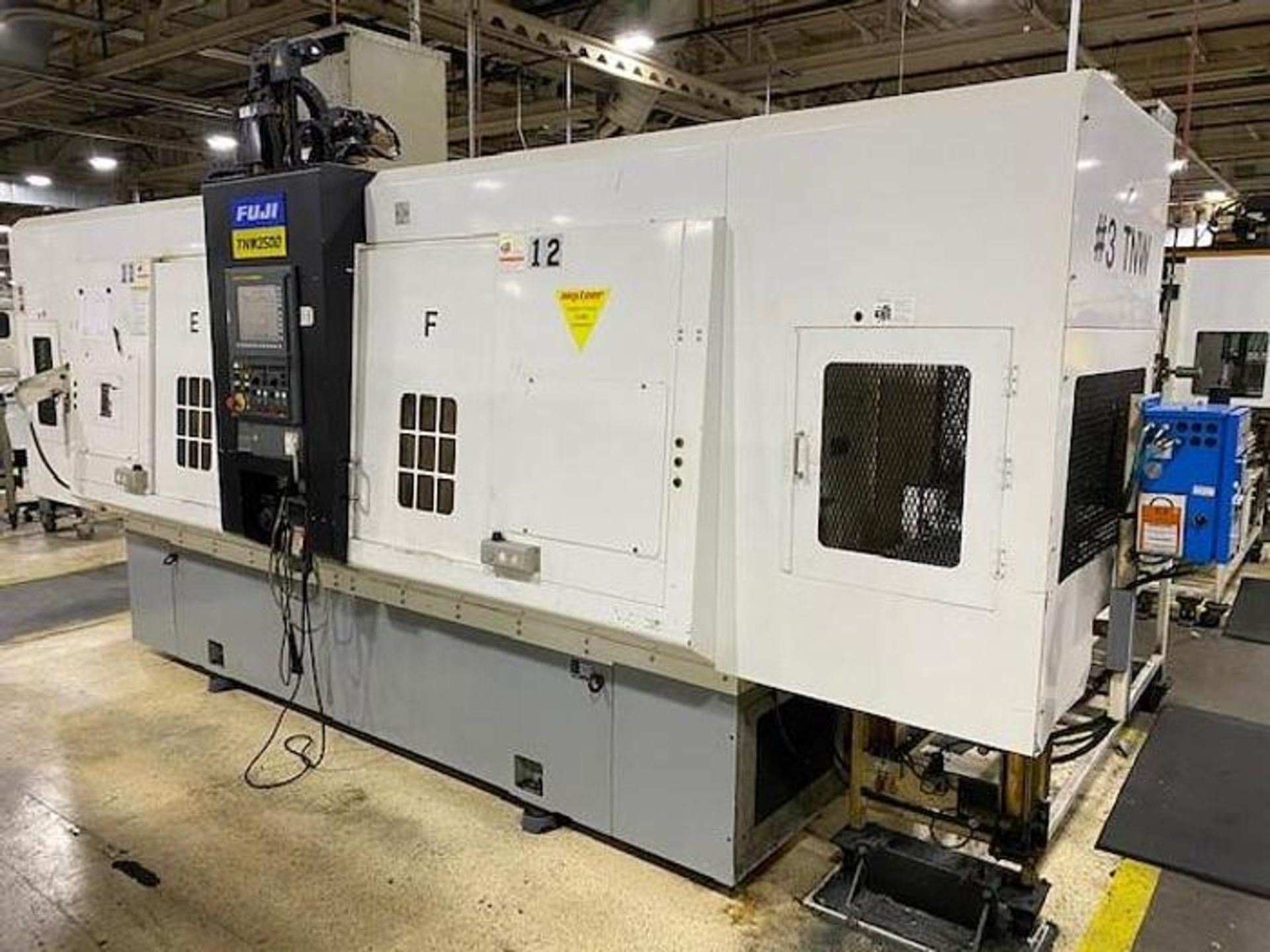 FUJI TNW 3500 TR TWIN SPINDLE TWIN TURRET CNC LATHES WITH GANTRY, YEAR 2008