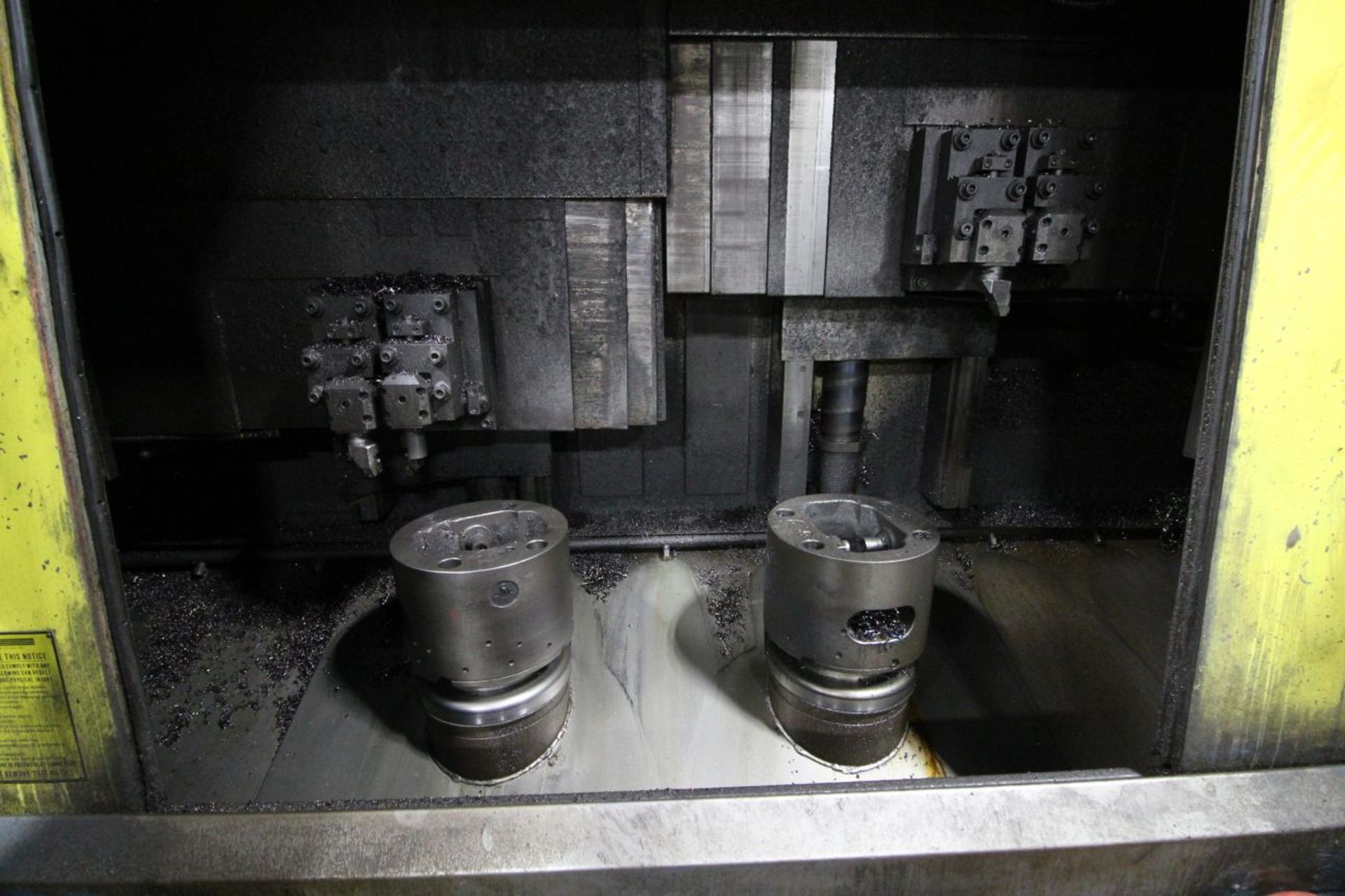 SMS TWIN SPINDLE VERTICAL TURNING CENTER, FANUC CONTROL - Image 2 of 6