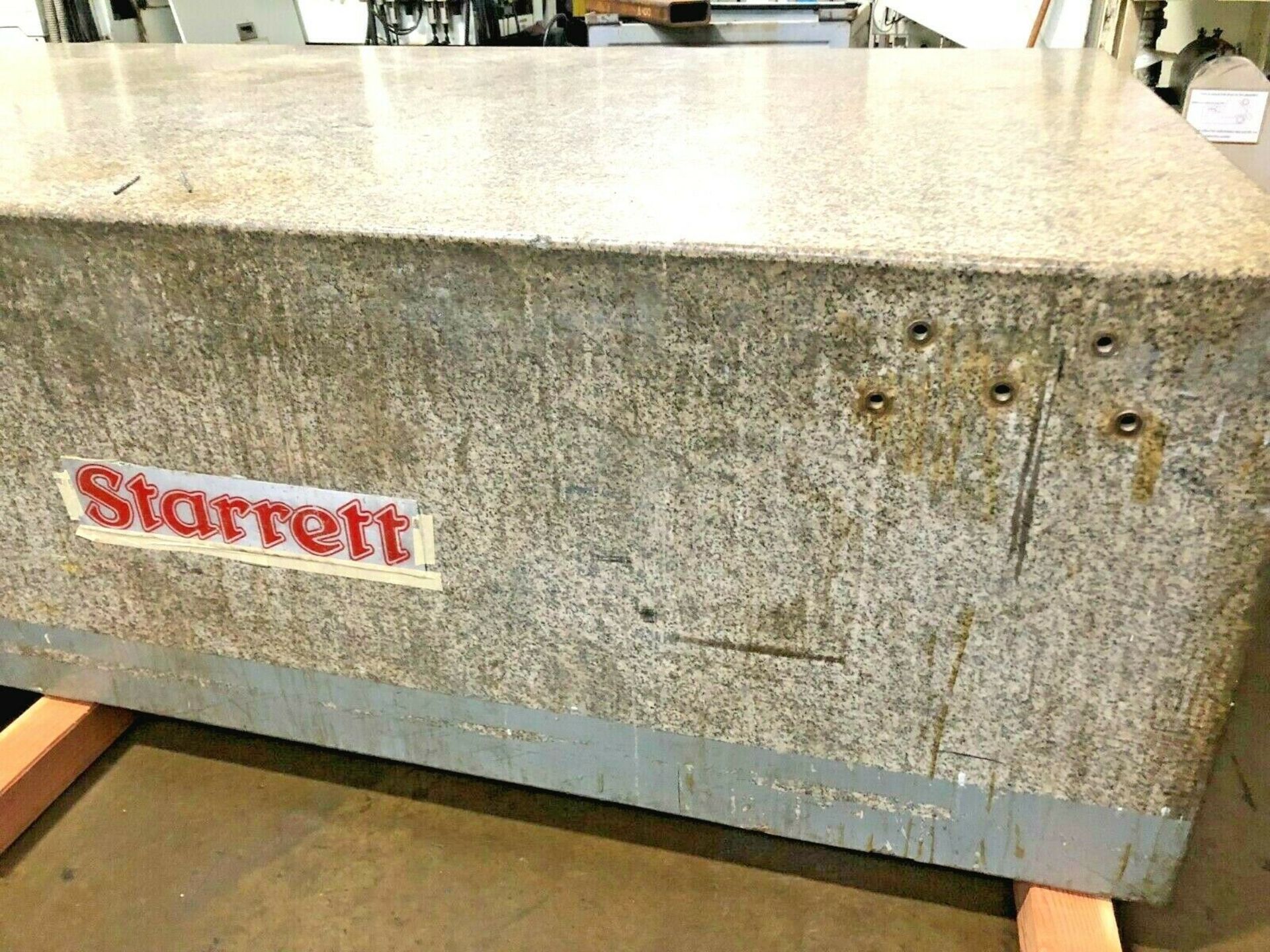 STARRETT GRANITE SURFACE PLATE 14' X6' X28" - Image 3 of 5