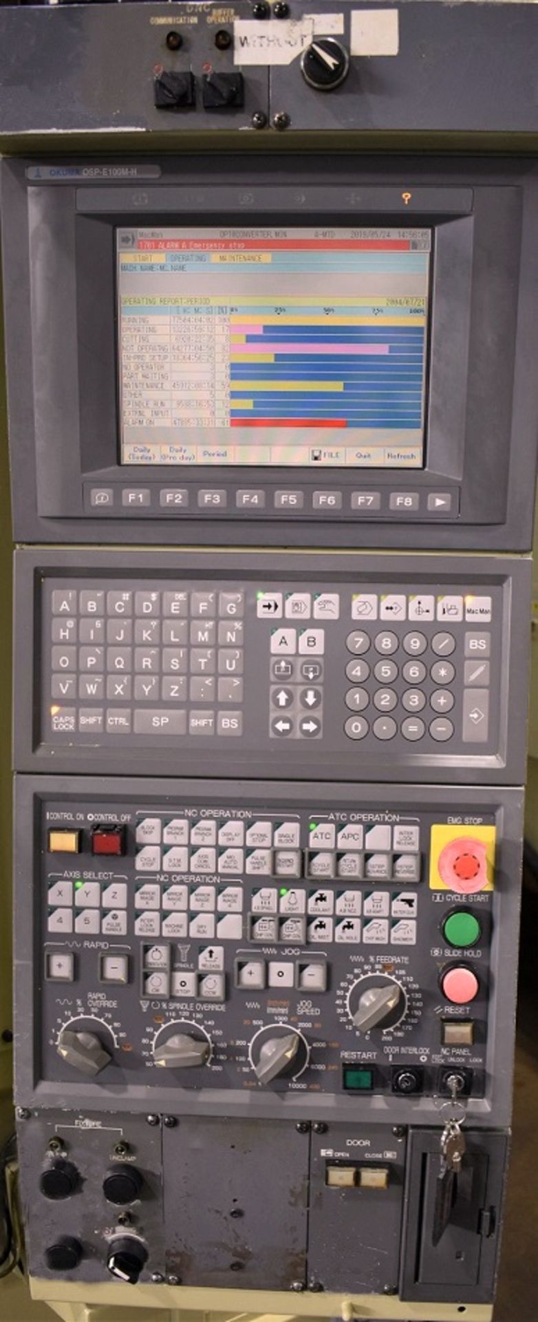 OKUMA MODEL MU-400VA, 5 AXIS FULL CONTOURING, CNC VMC, YEAR 2005, SN 110594 - Image 4 of 10