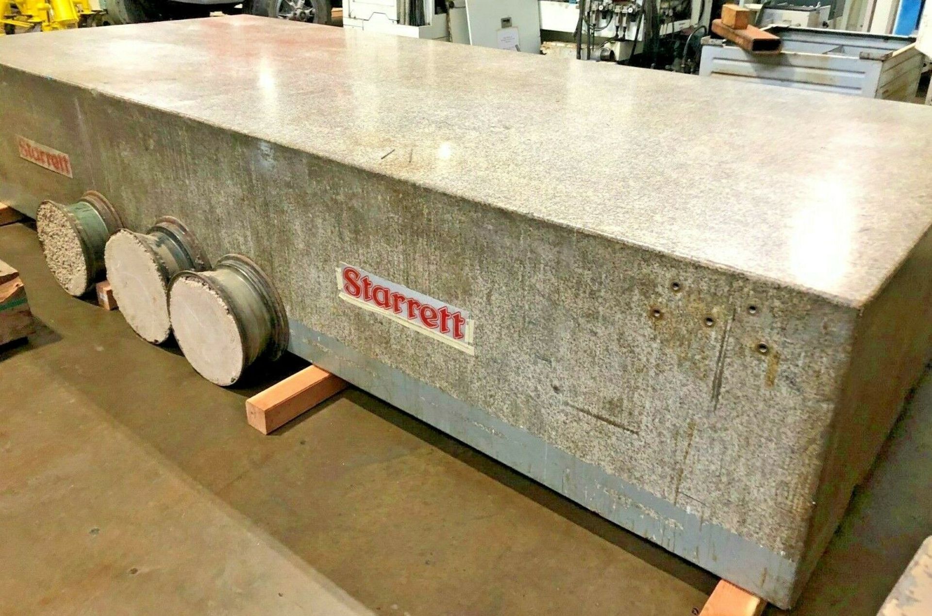 STARRETT GRANITE SURFACE PLATE 14' X6' X28" - Image 2 of 5