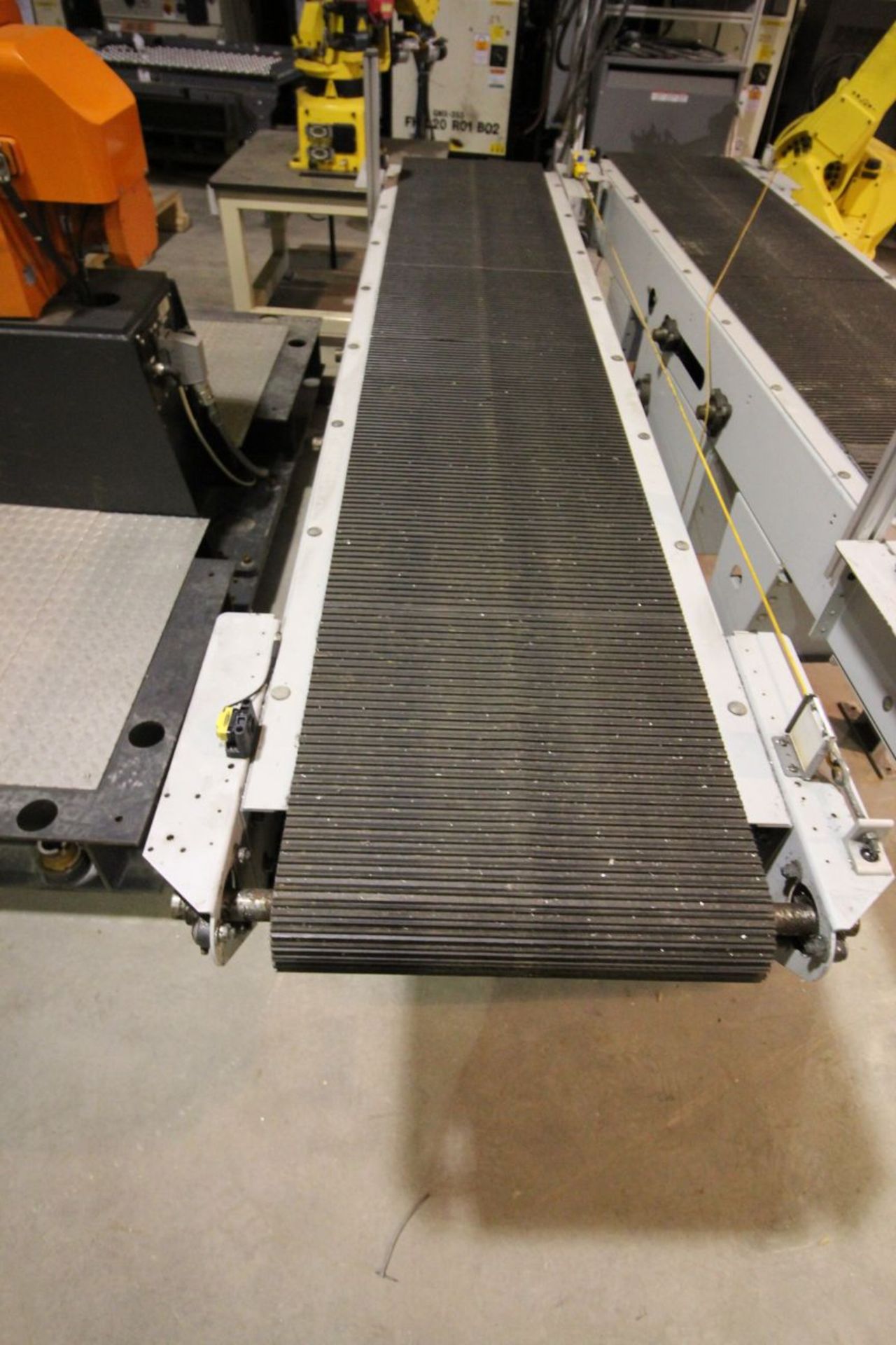 2- BELT TYPE POWER CONVEYORS, 18" X 106", MARATHON MOTORS - Bild 2 aus 8