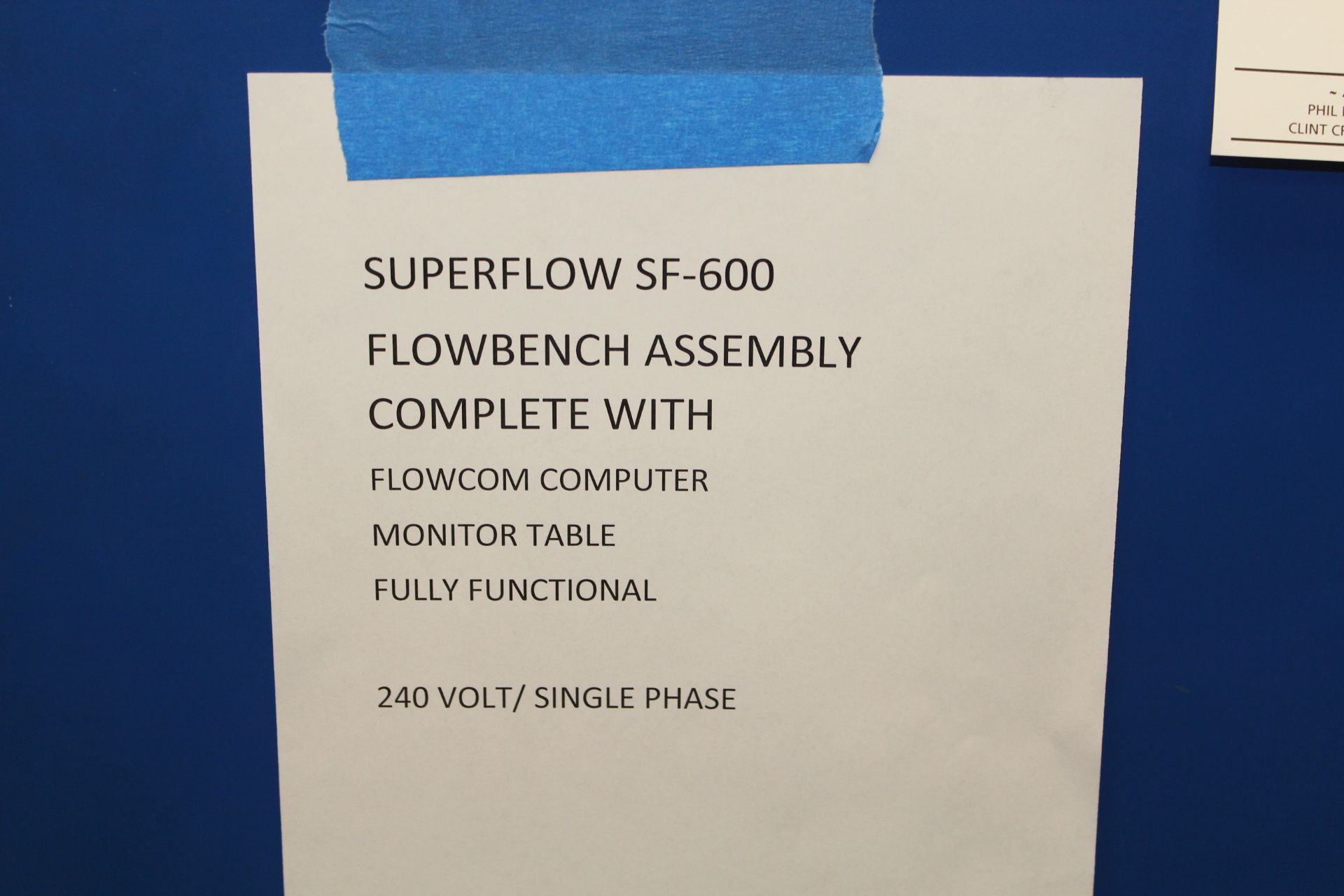 Superflow Flowbench Asssembly - Image 4 of 4