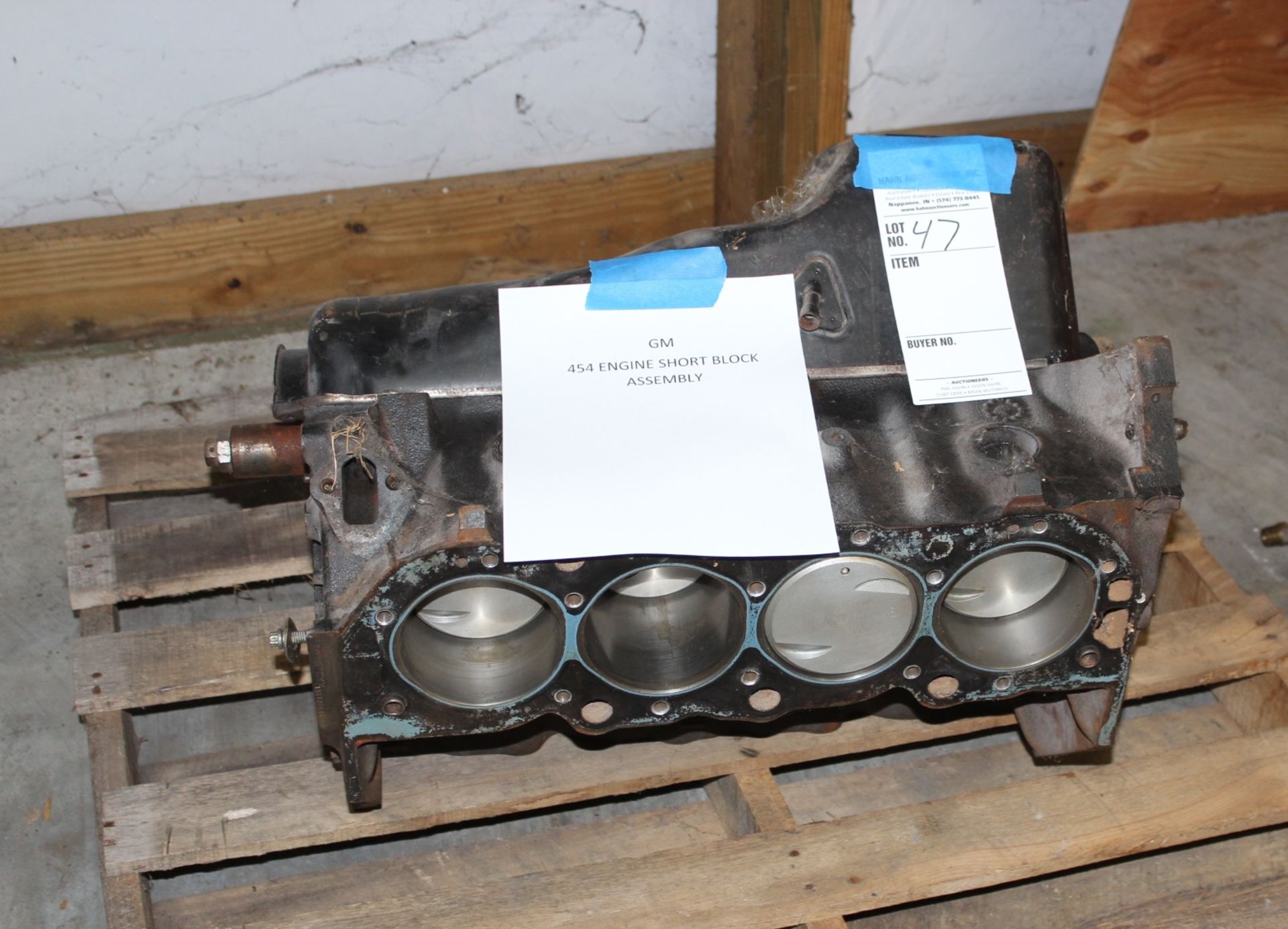 GM 454 Engine Short Block Assembly - Image 2 of 3