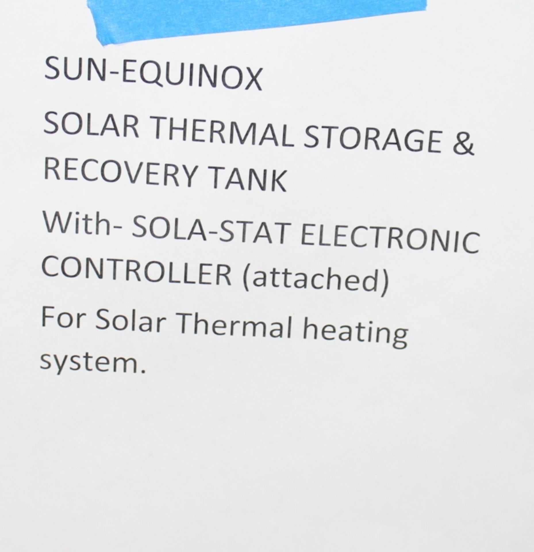 Sun-Equinox Solar Thermal Storage and Recovery Tank - Image 4 of 4