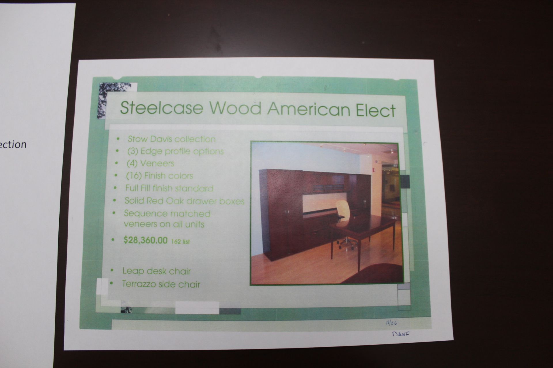Steelcase Wood American Elect - Image 5 of 6
