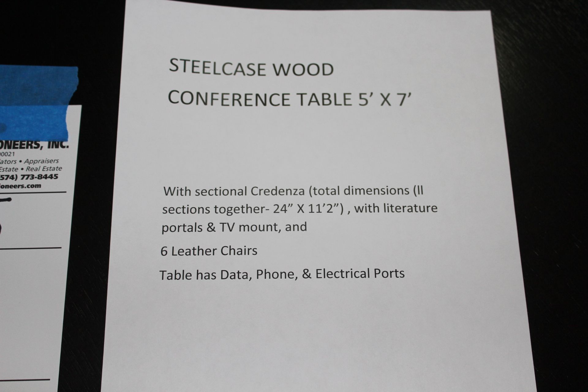 Steelcase Wood Conference Table - Image 7 of 7