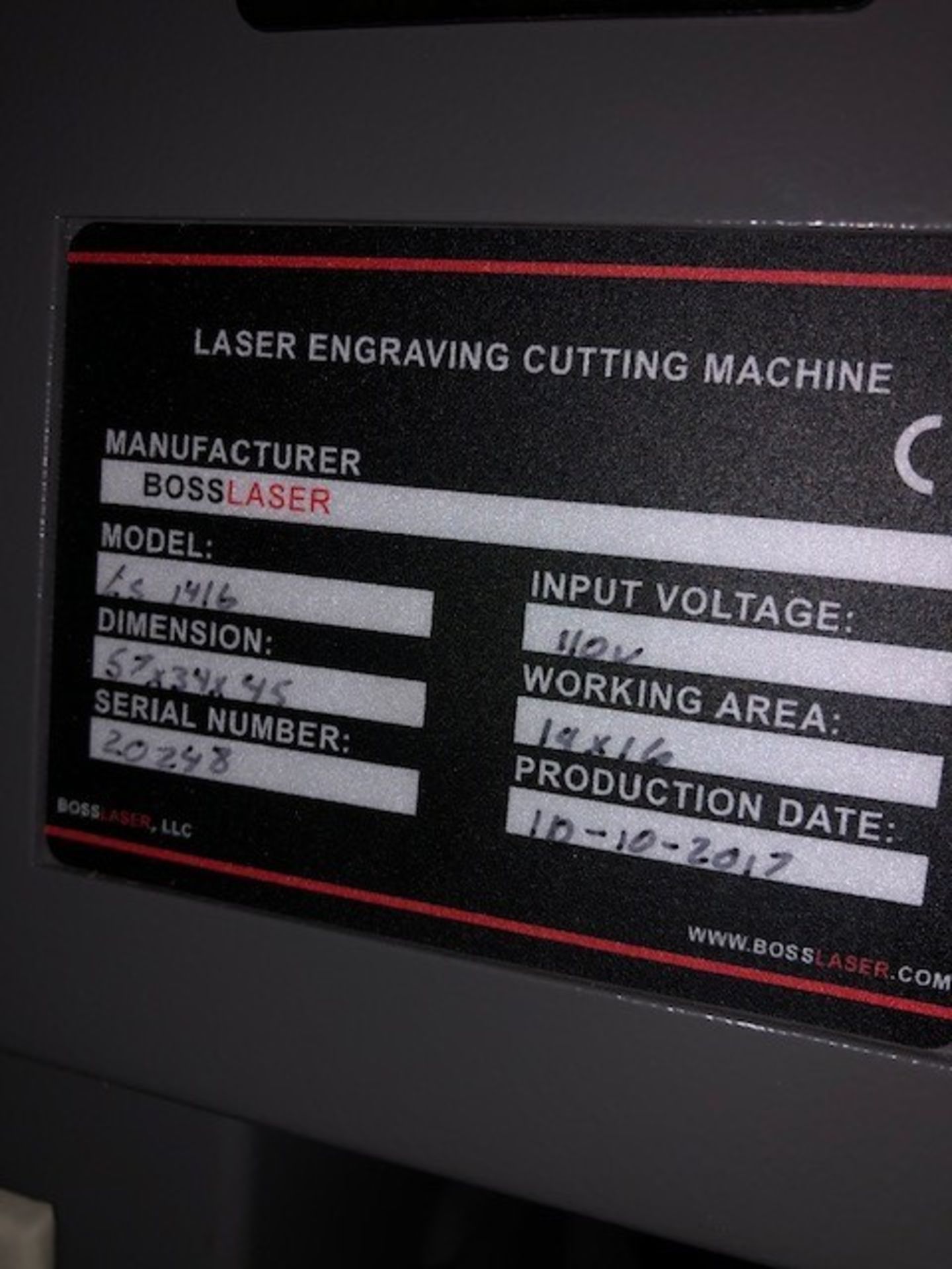 Boss LS1416 laser Engraving Cutting Machine - Image 4 of 5