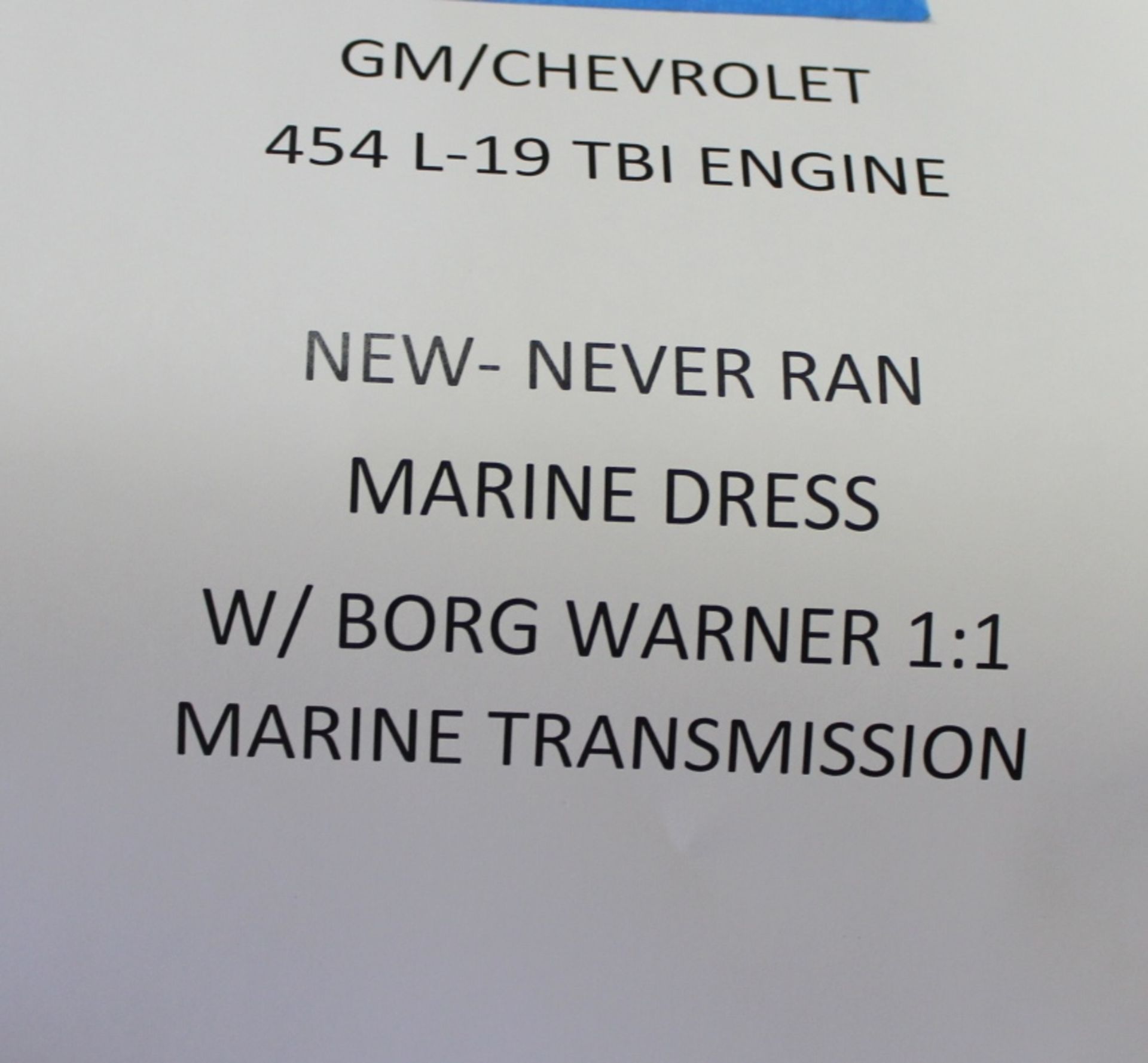 GM/Chevrolet 454 L-19 TBI Engine - Image 6 of 6