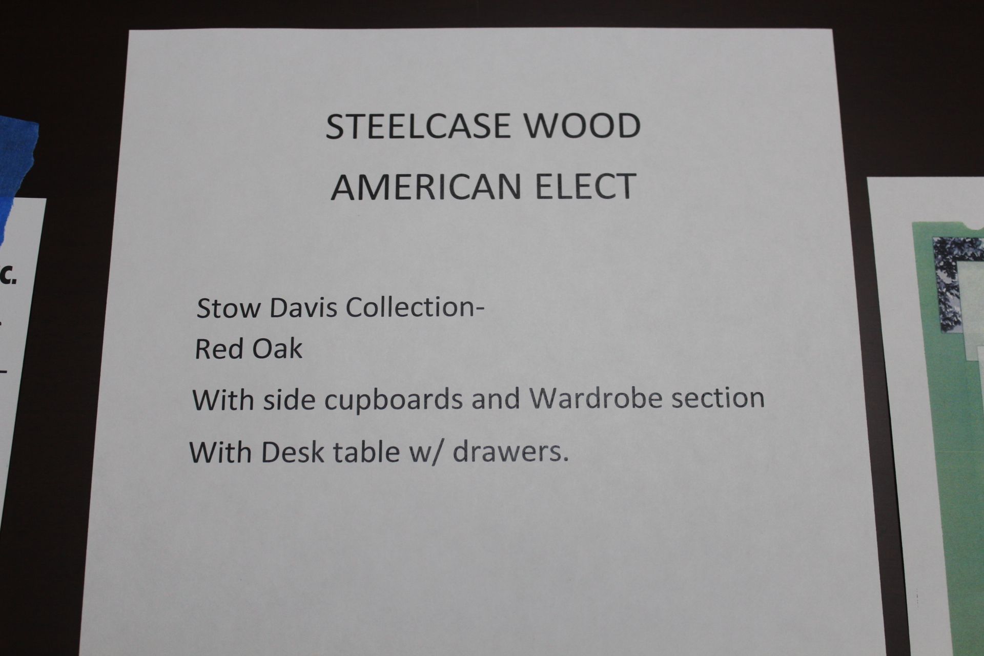 Steelcase Wood American Elect - Image 6 of 6