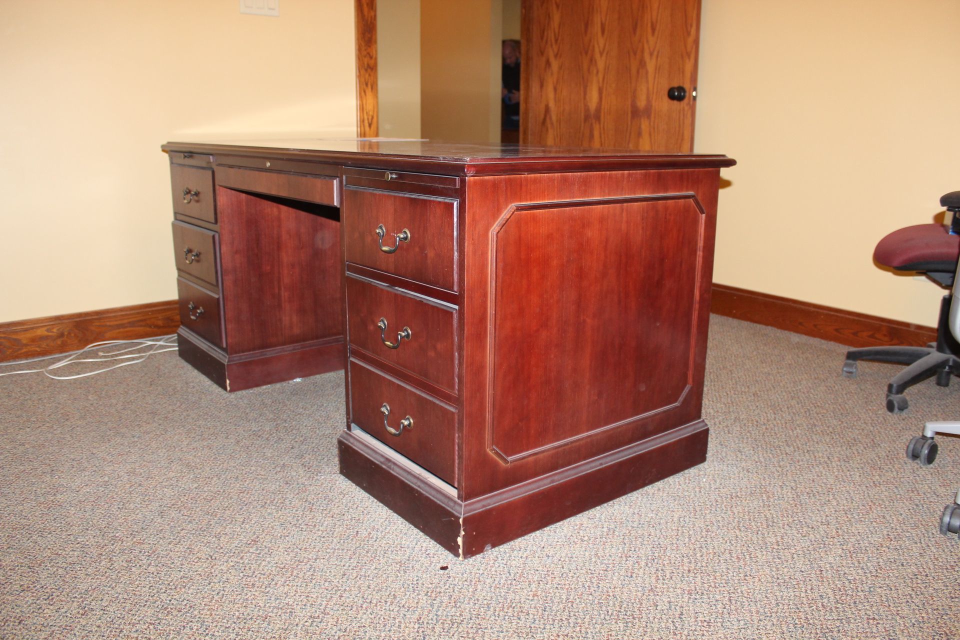 Steelcase -Wood Desk and Modular Credenza System - Image 2 of 4