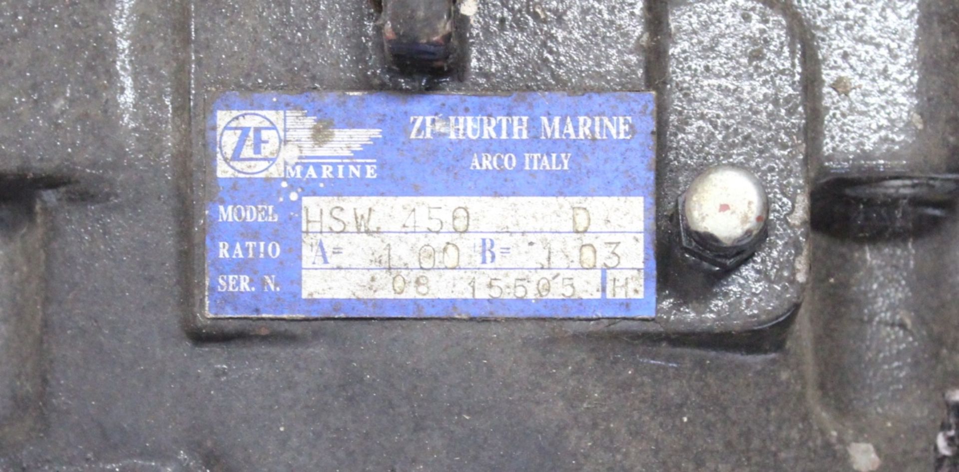Hurth Marine Transmission 450D 1:1 - Image 2 of 3