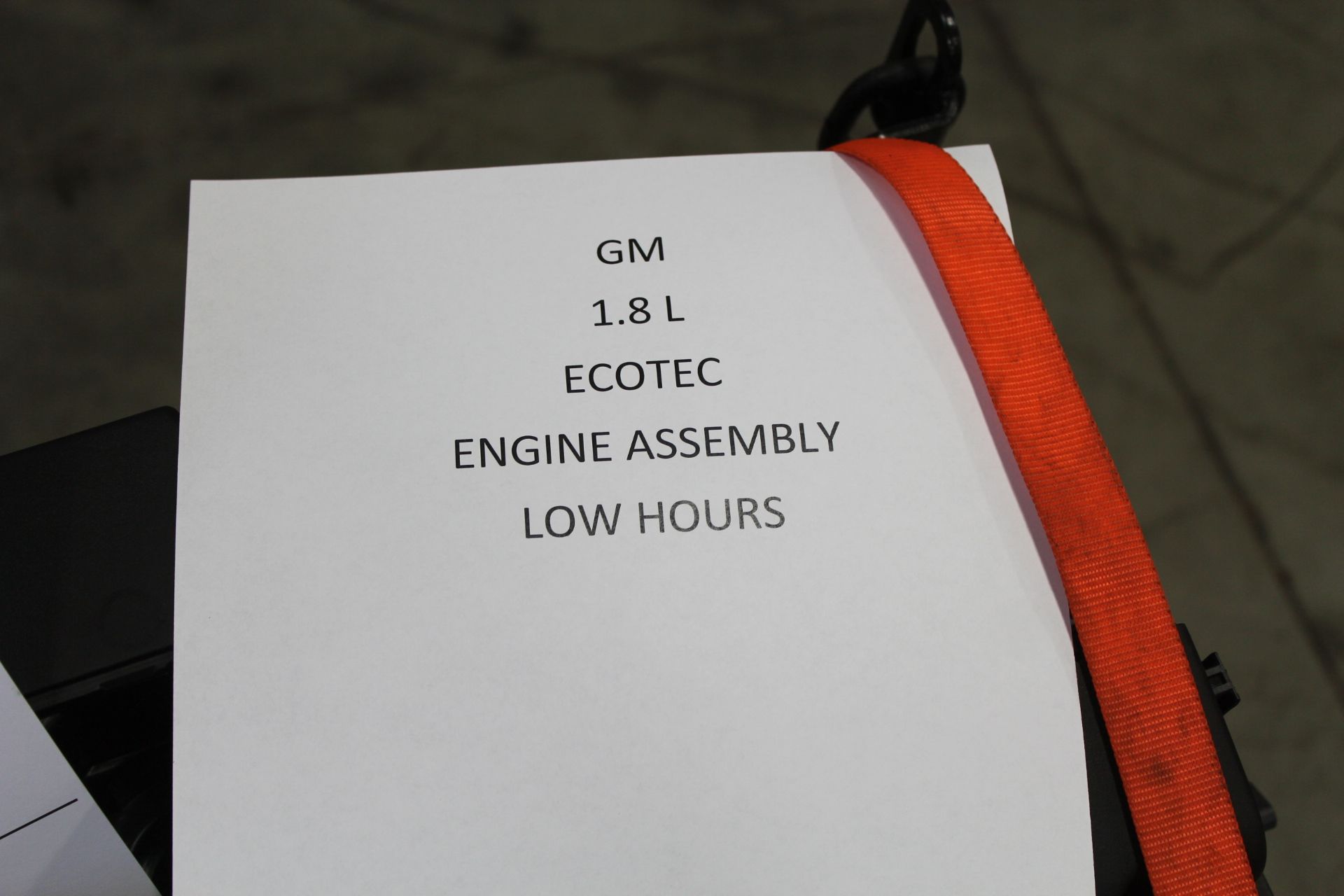 GM 1.8L ECOTEC Engine Assembly - Image 5 of 5