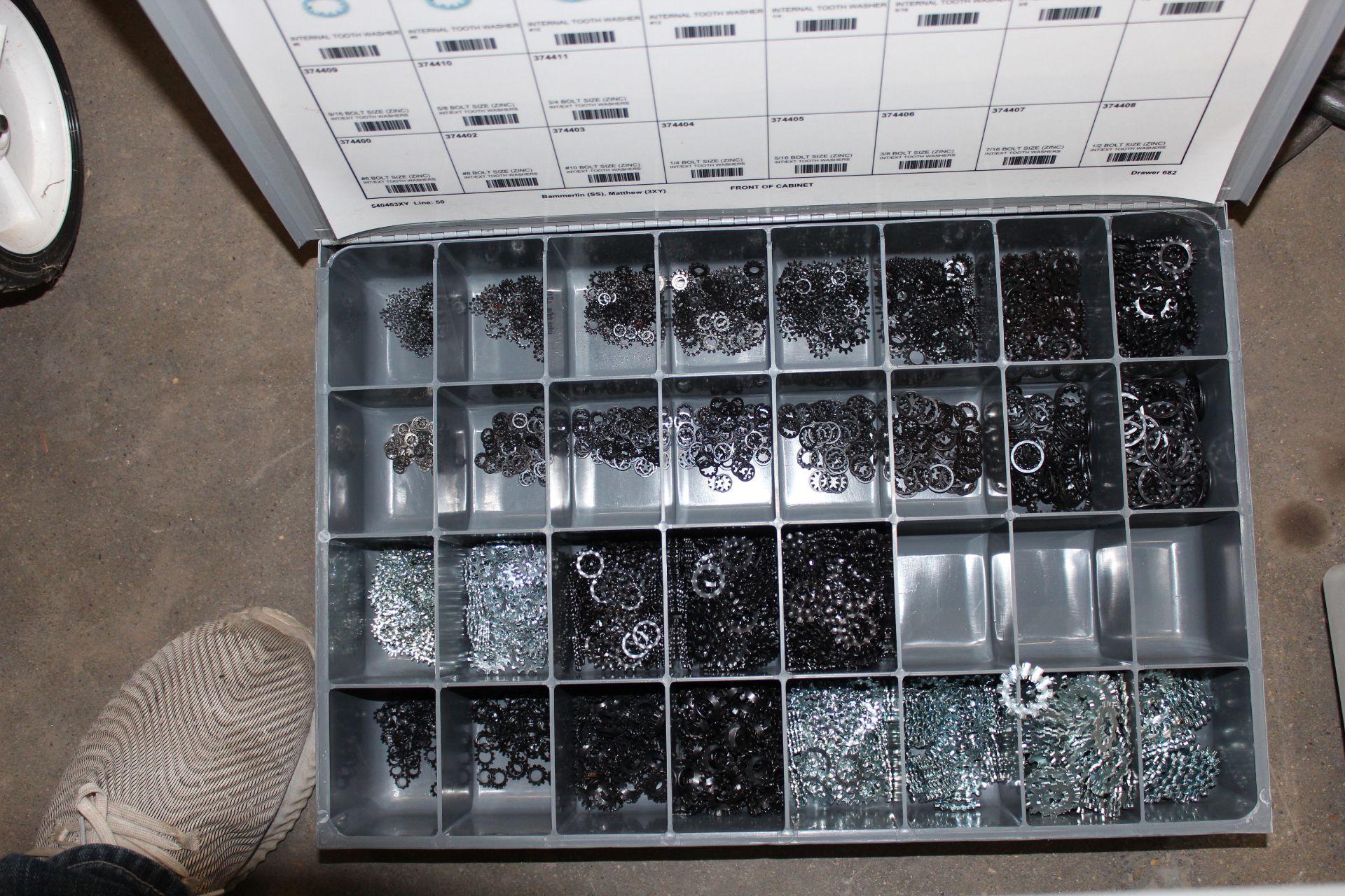 5X organizers with washers nuts and fittings - Image 6 of 8
