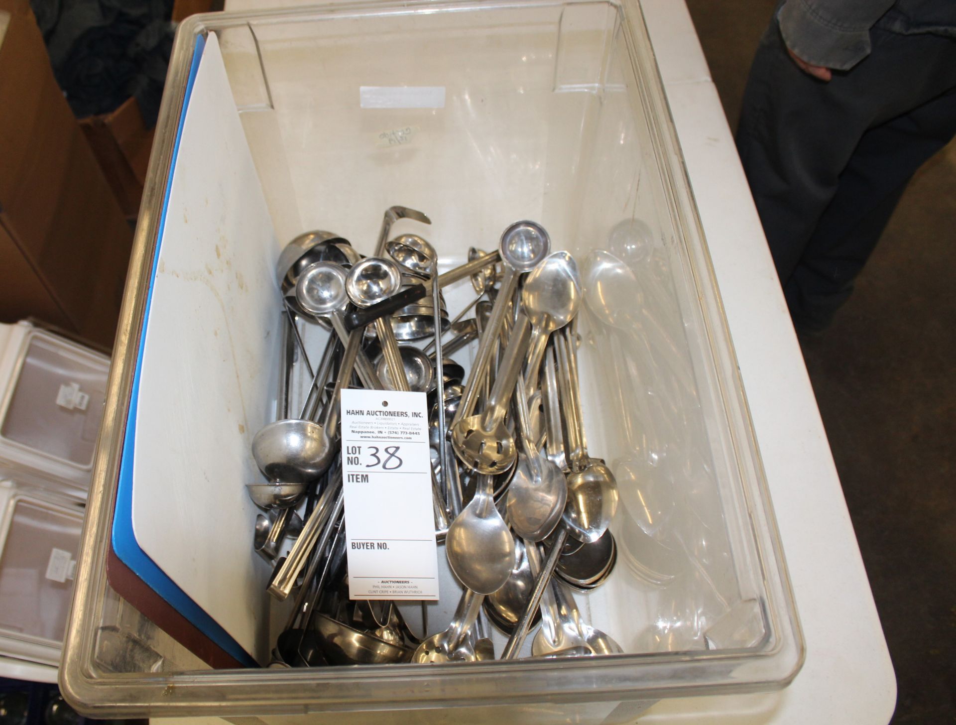 tub of spoons and ladles