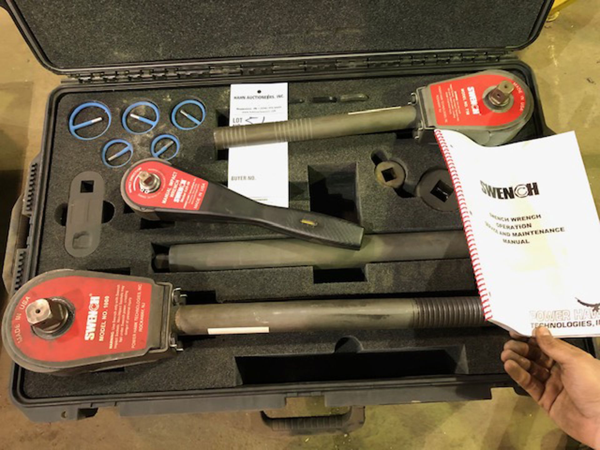 Swench wrench by Power Hawk Technologies, made in USA Spring loaded impact set