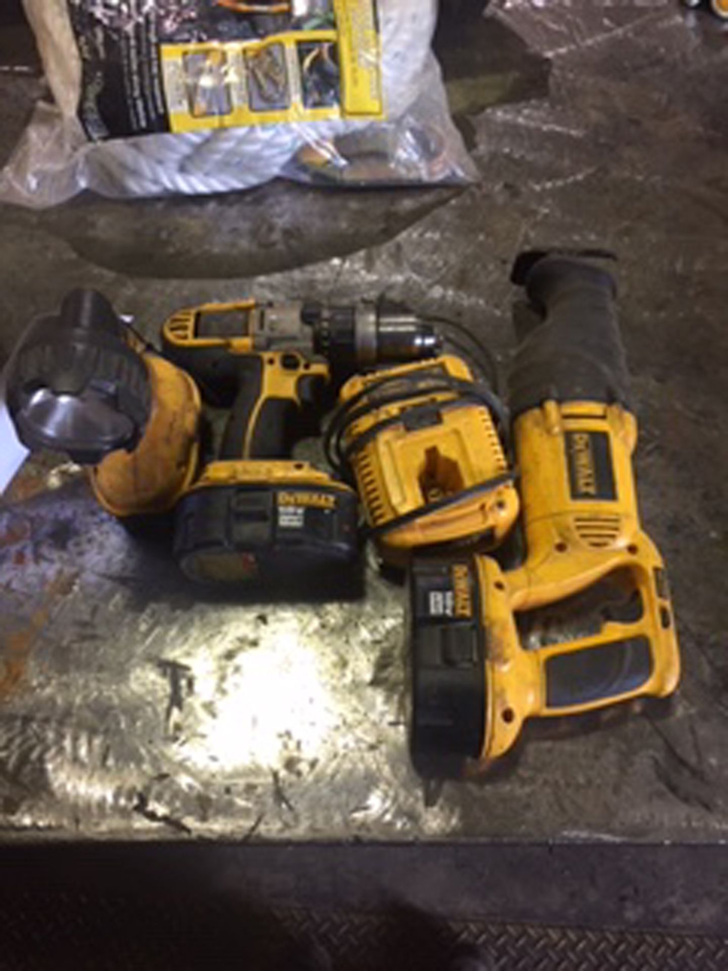 Dewalt hognose saw, flashlight and 18 v drill