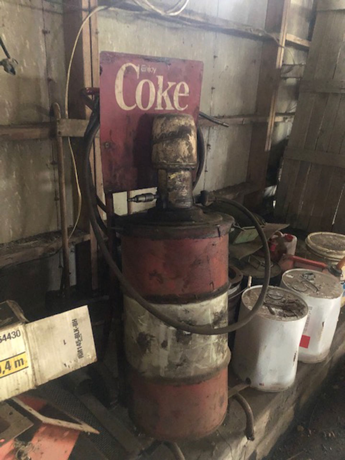 large amount of various misc. to include grease pump, coke rack and misc. - Image 2 of 2