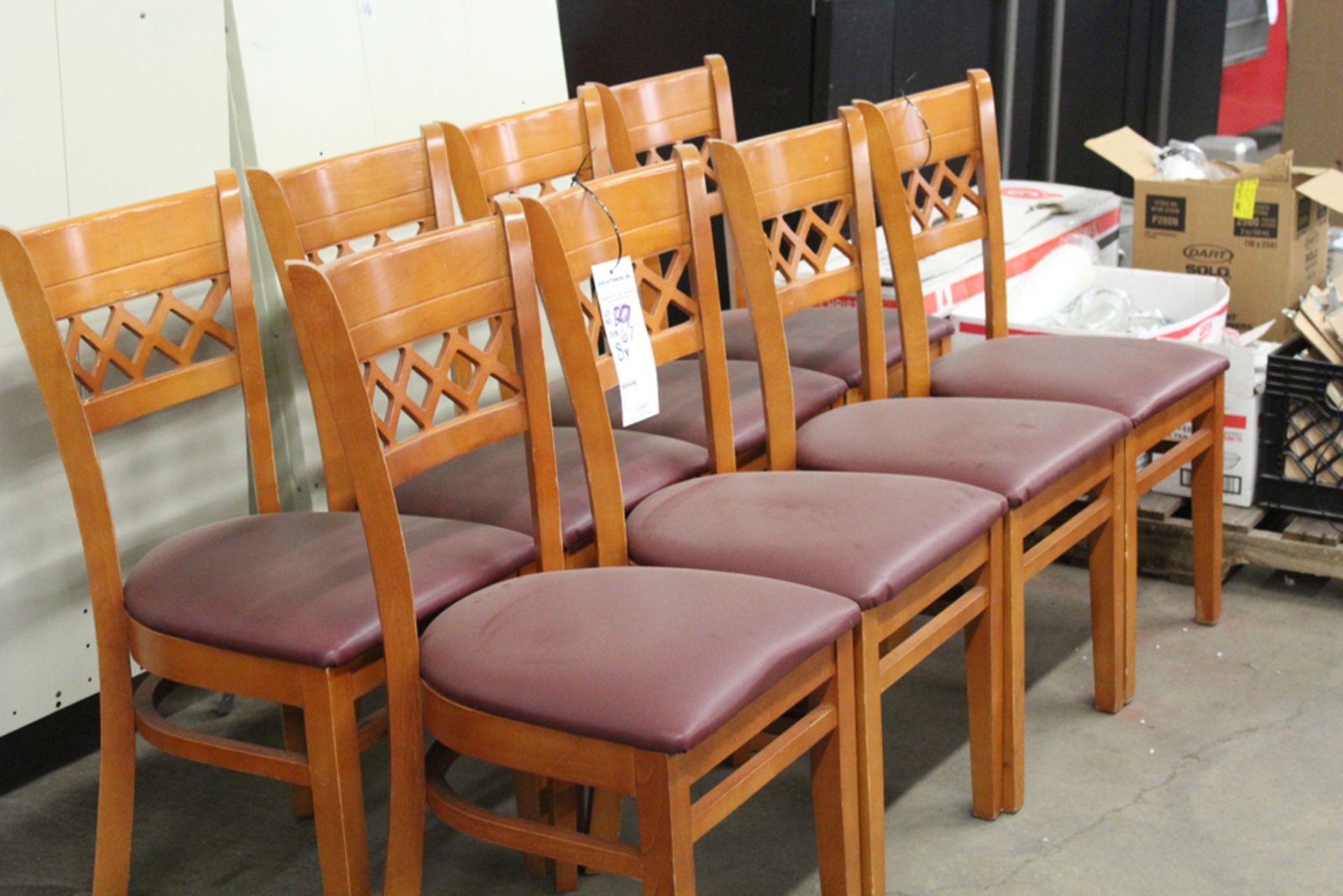 8x padded chairs