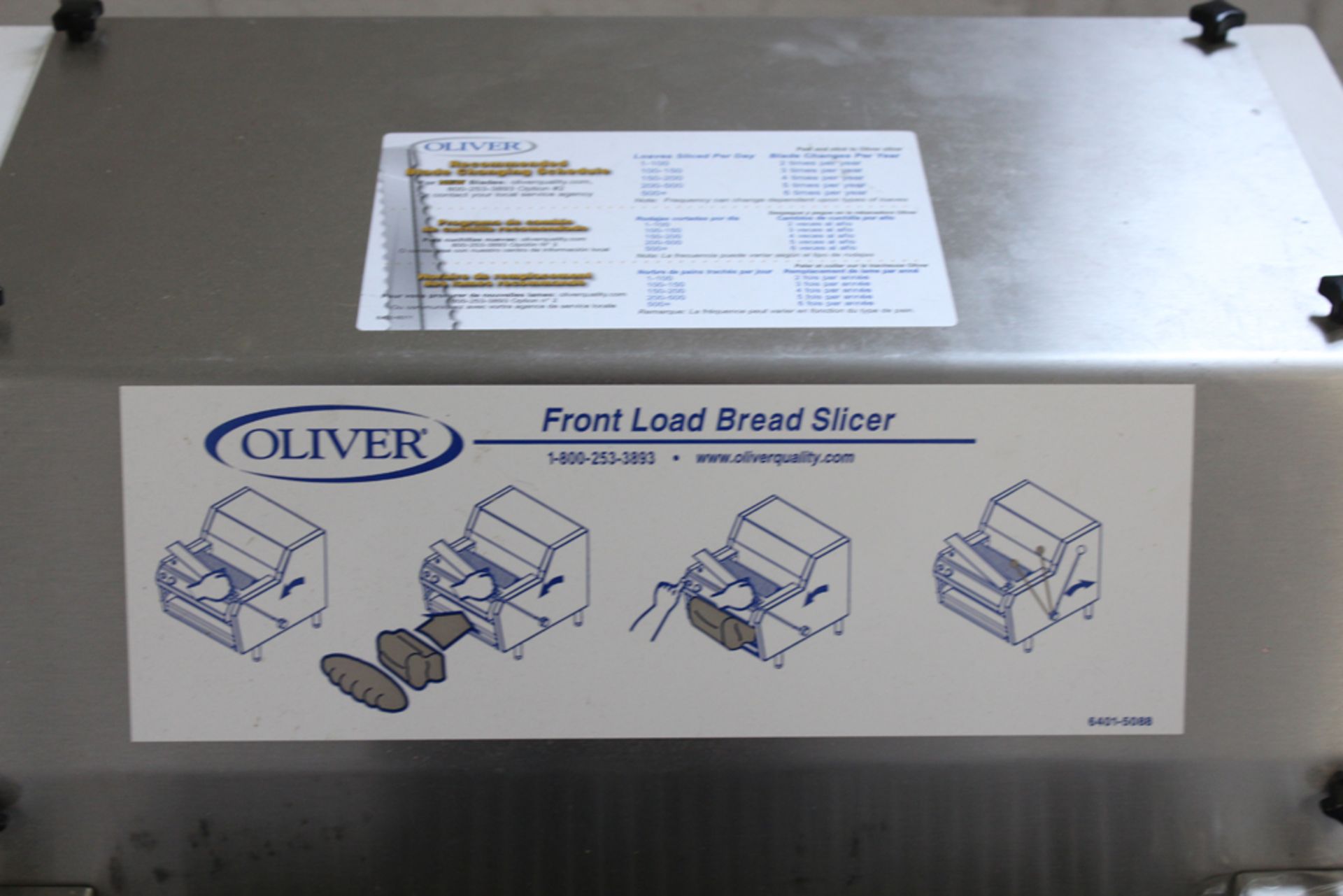 Oliver front load bread slicer 732-N 1ph ½ hp - Image 2 of 4