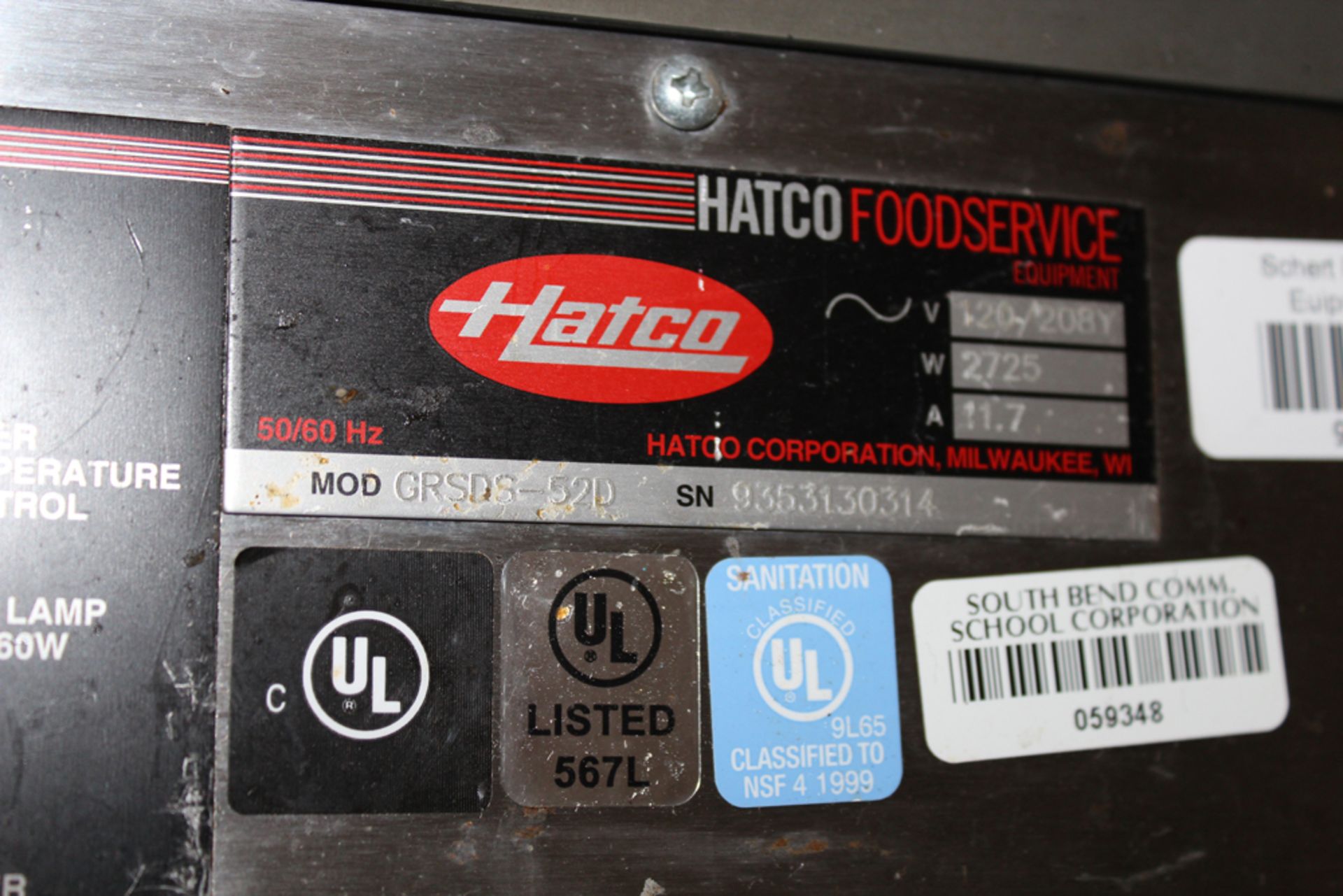 hatco model GRSDS-52D - Image 3 of 3