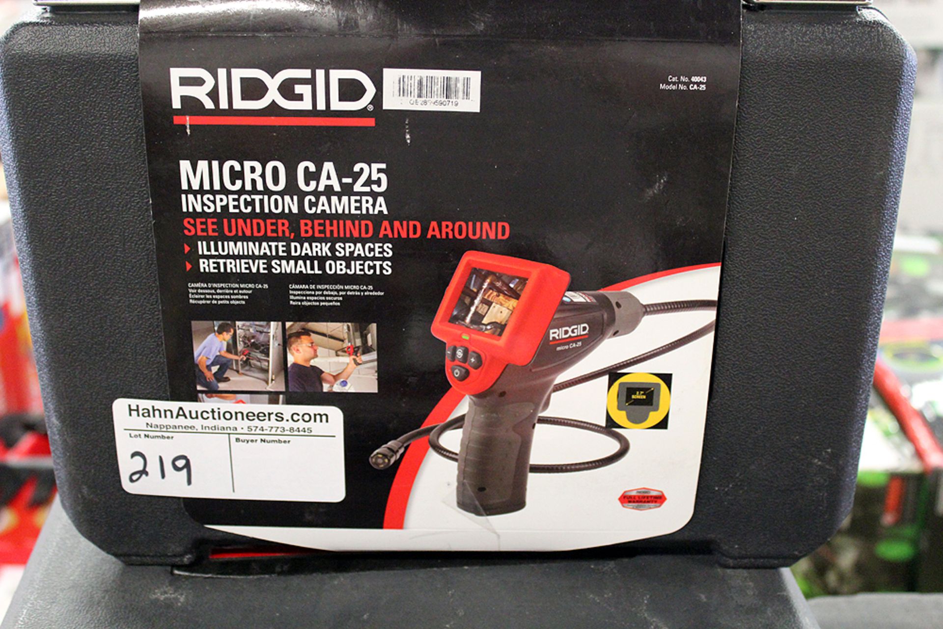 Ridgid micro CA-25 inspection camera