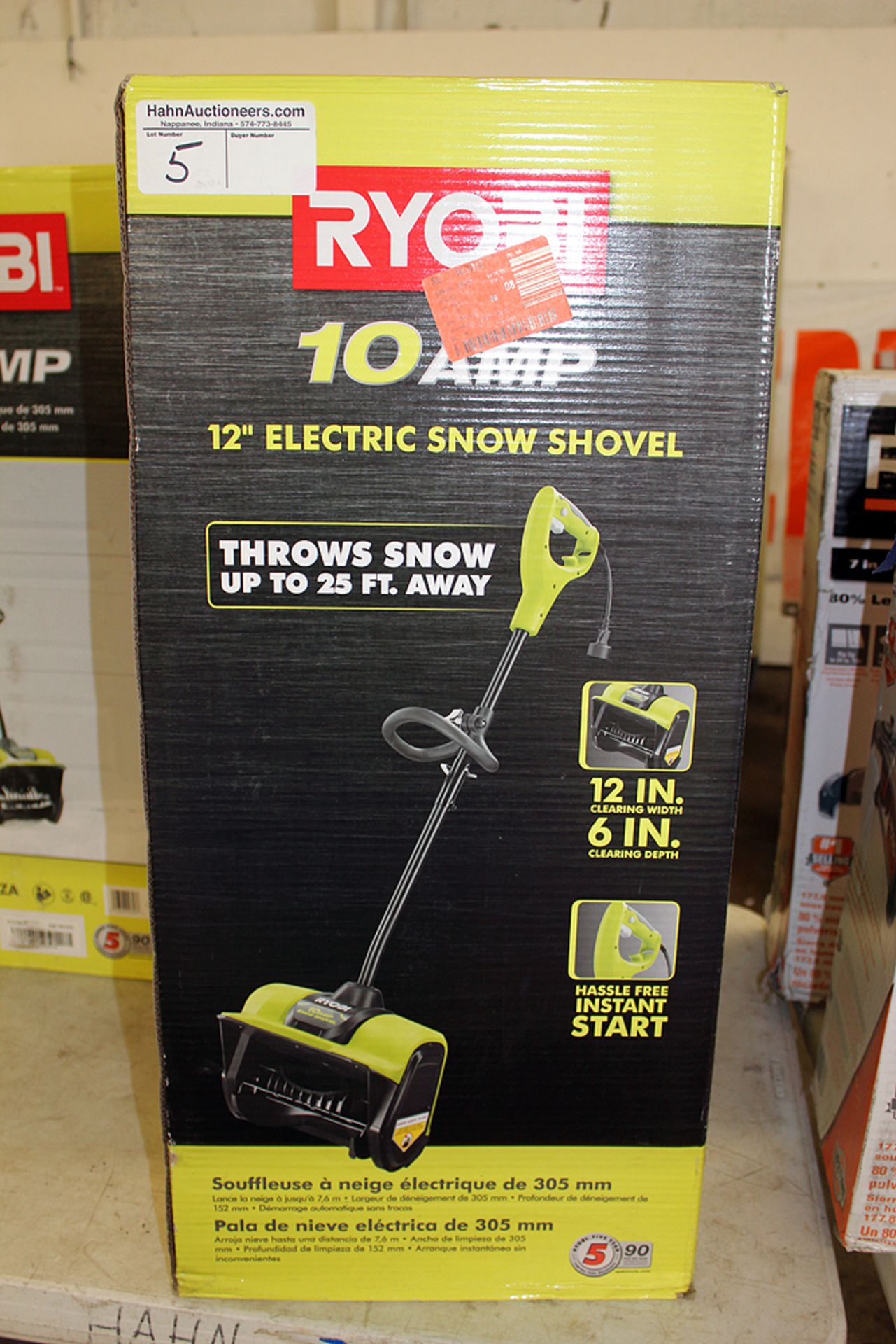 RYOBI 10 amp electric snow shovel