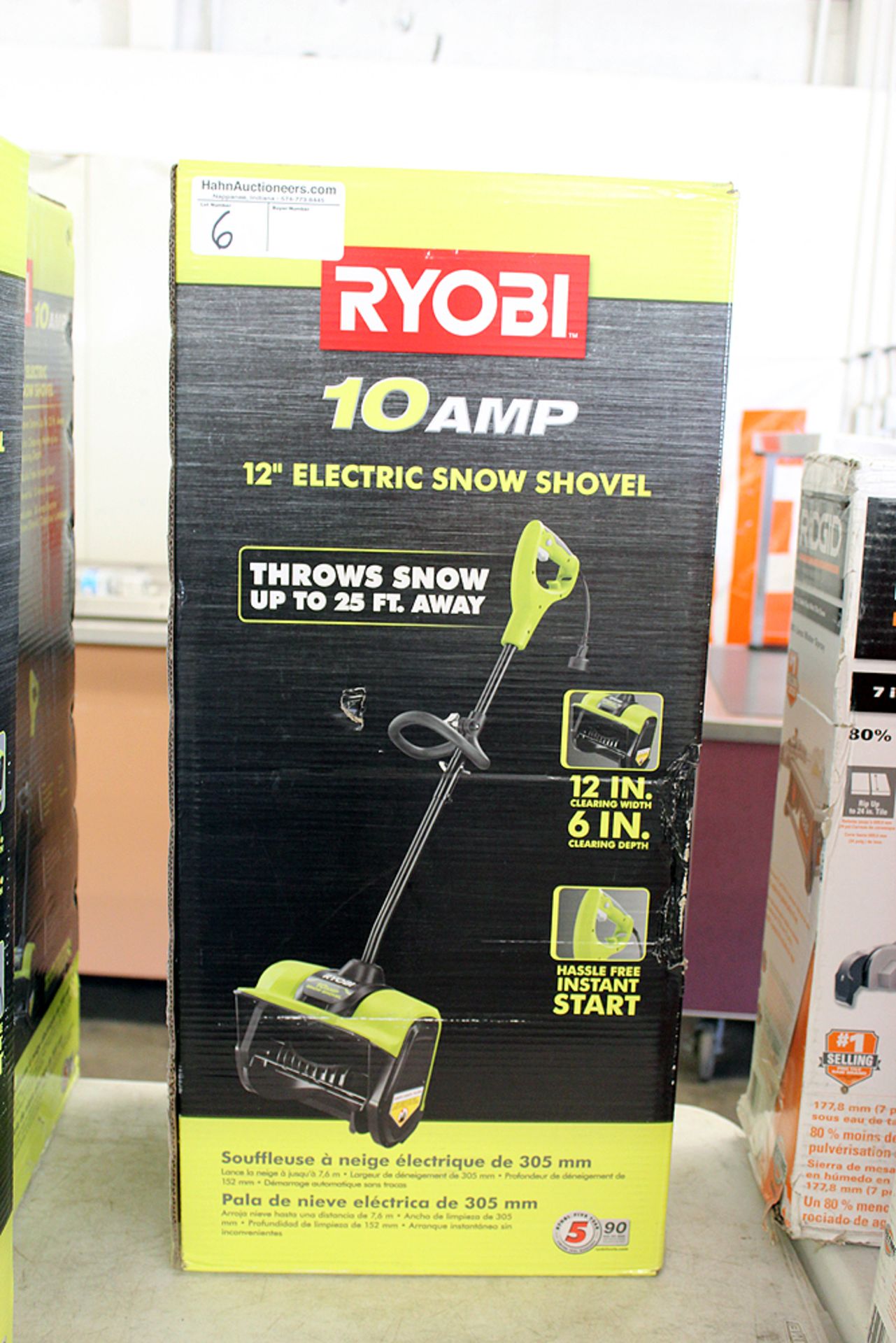 RYOBI 10 amp electric snow shovel