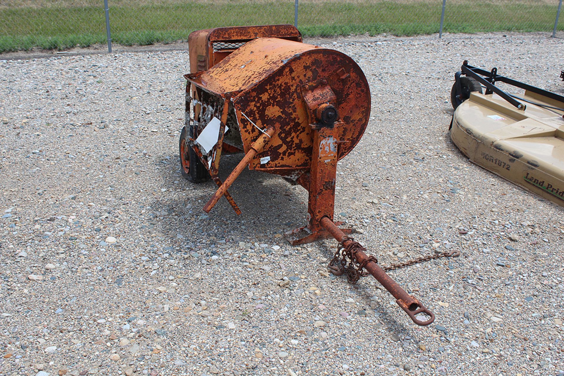 OLDER PULL-TYPE CEMENT MIXER