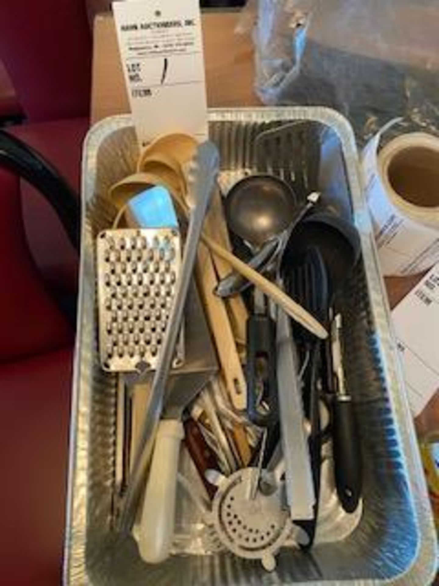 Box of varied Kitchen utensils