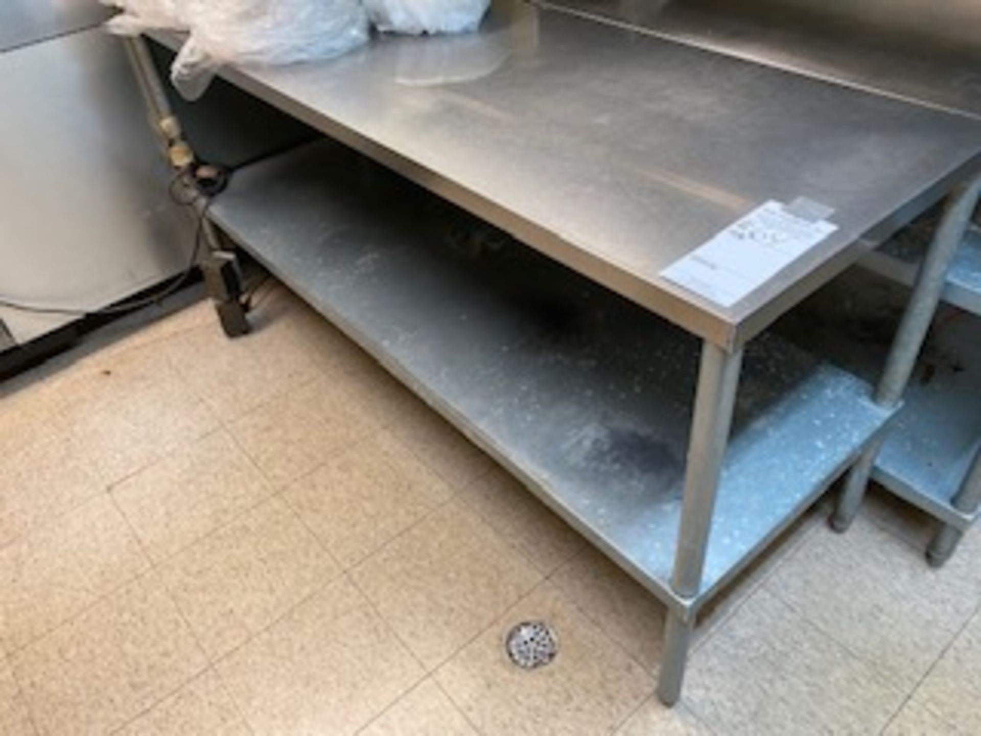 Stainless 6'x20'x2' work table