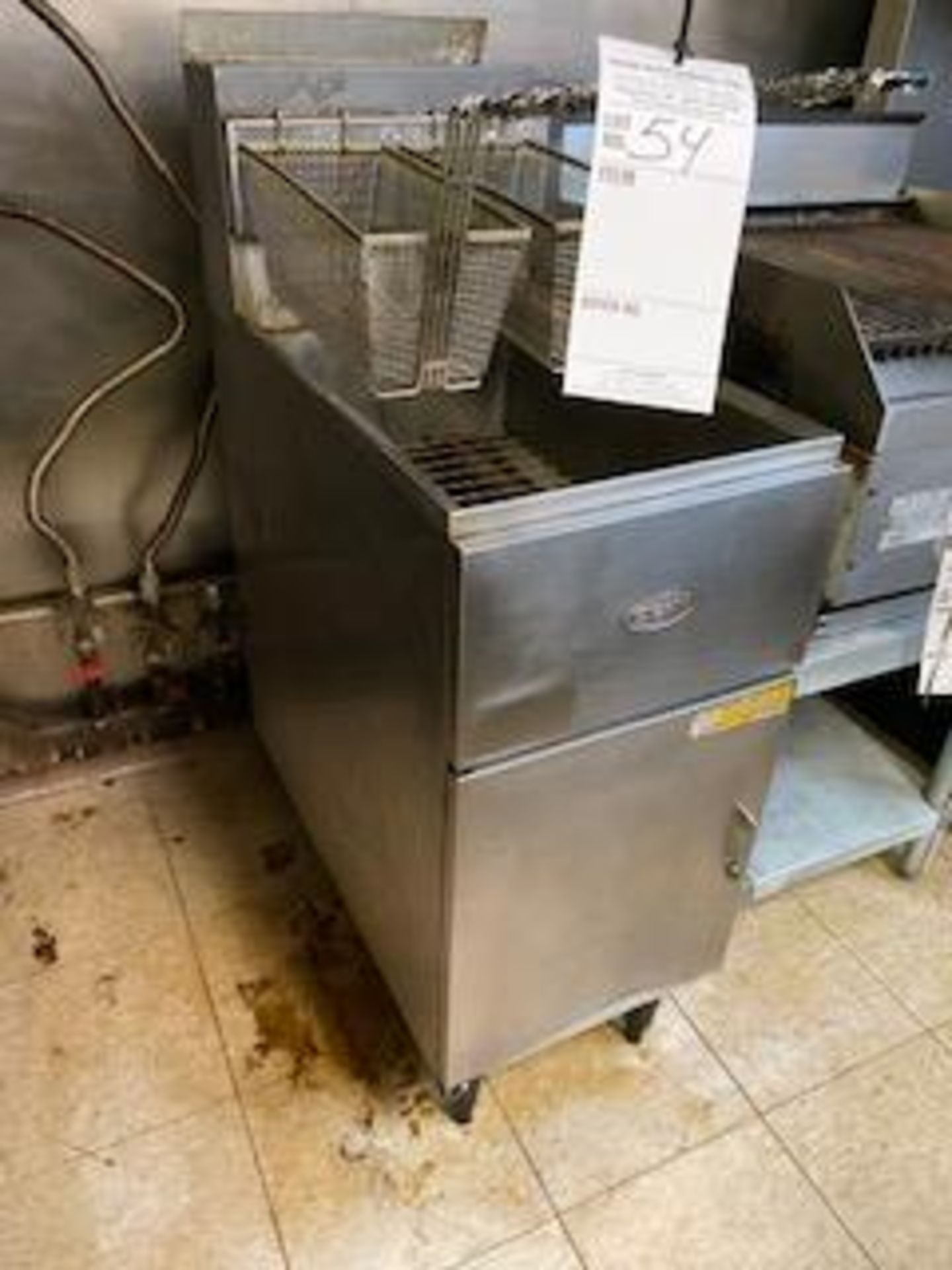 Dean double basket gas deep fat fryer