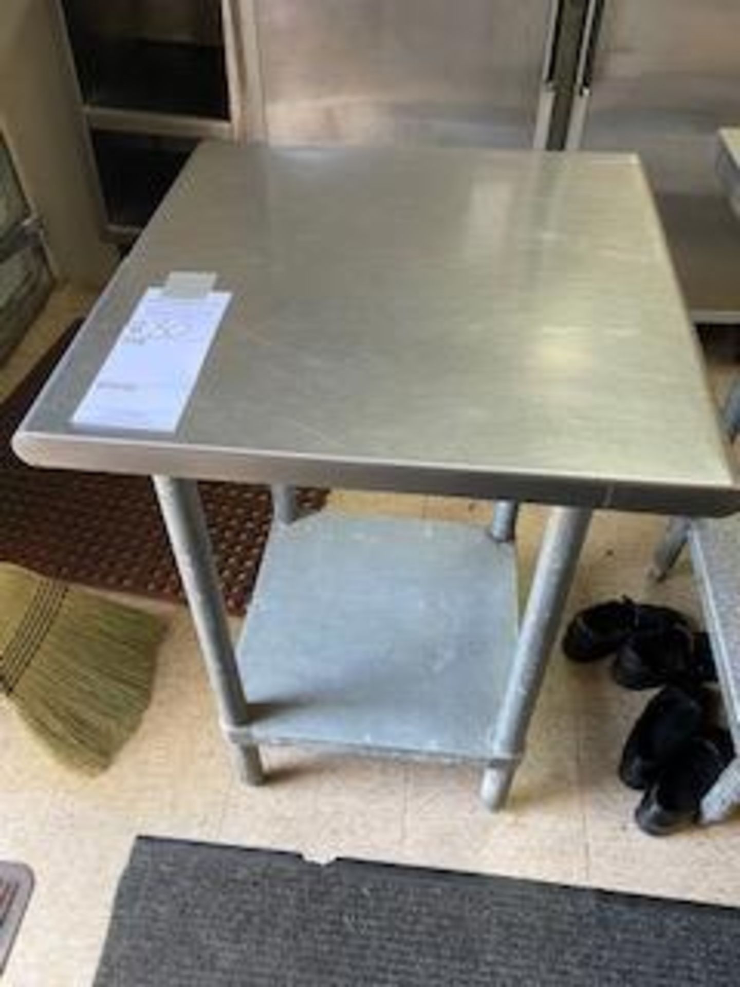 2'x2' stainless top work table