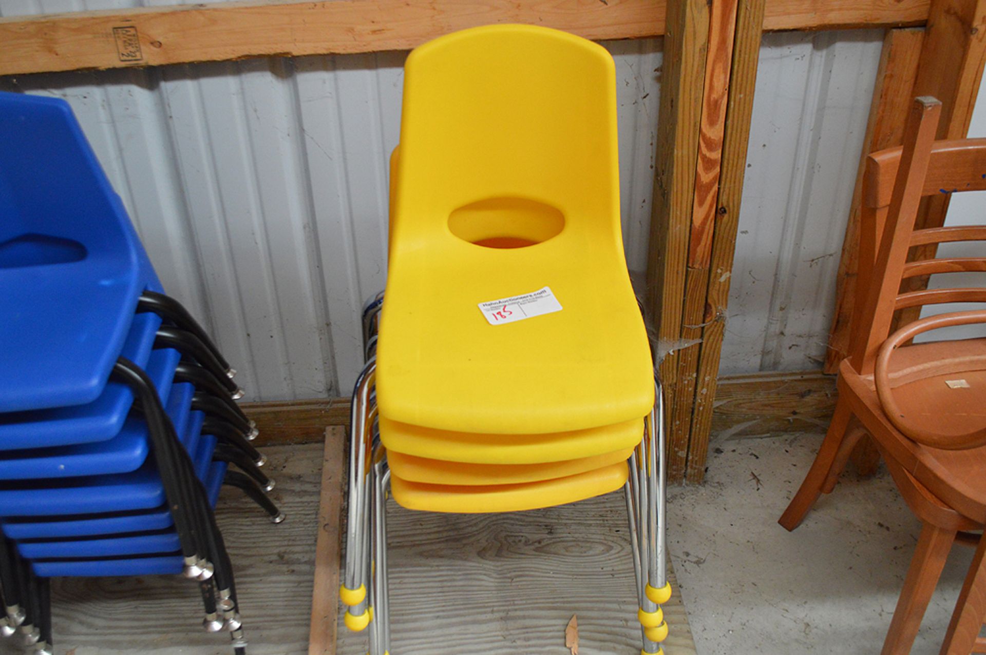 (4) PLASTIC CHILD'S CHAIRS