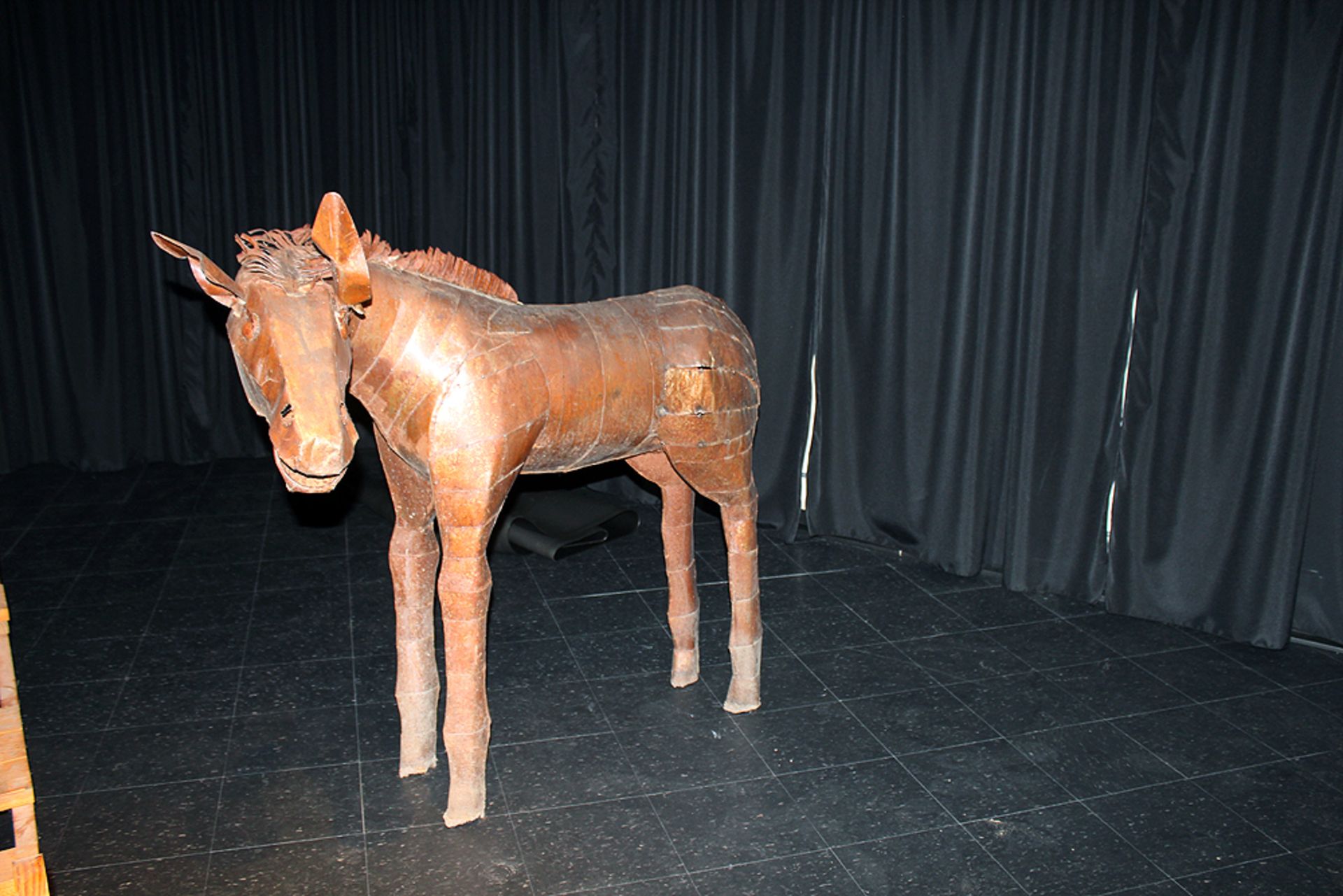 4' Tall Tin Folk Art Metal Colt