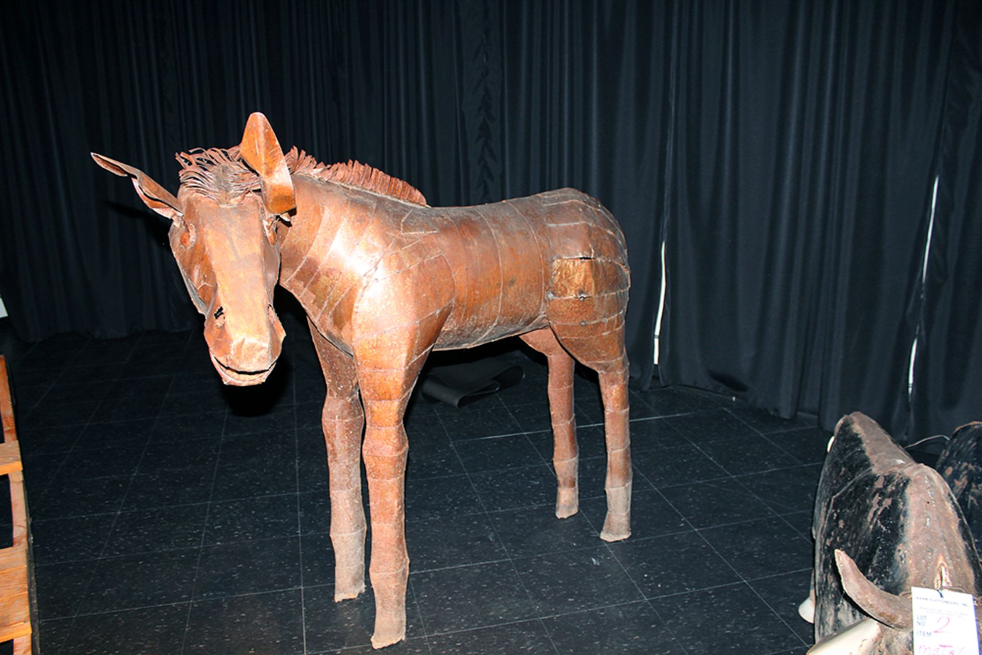 4' Tall Tin Folk Art Metal Colt - Image 4 of 6