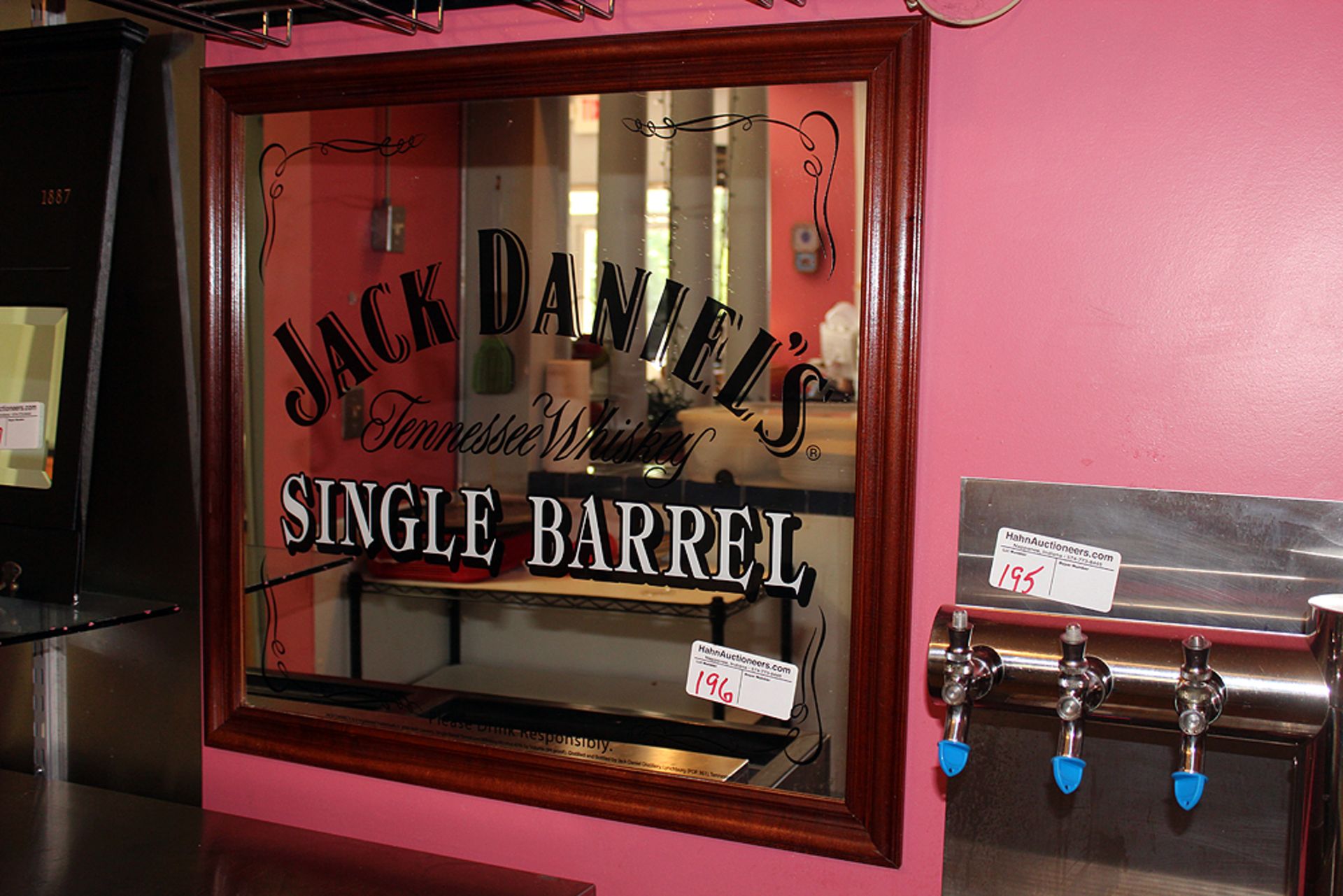 30x28 Jack Daniels mirrored sign - Image 2 of 2