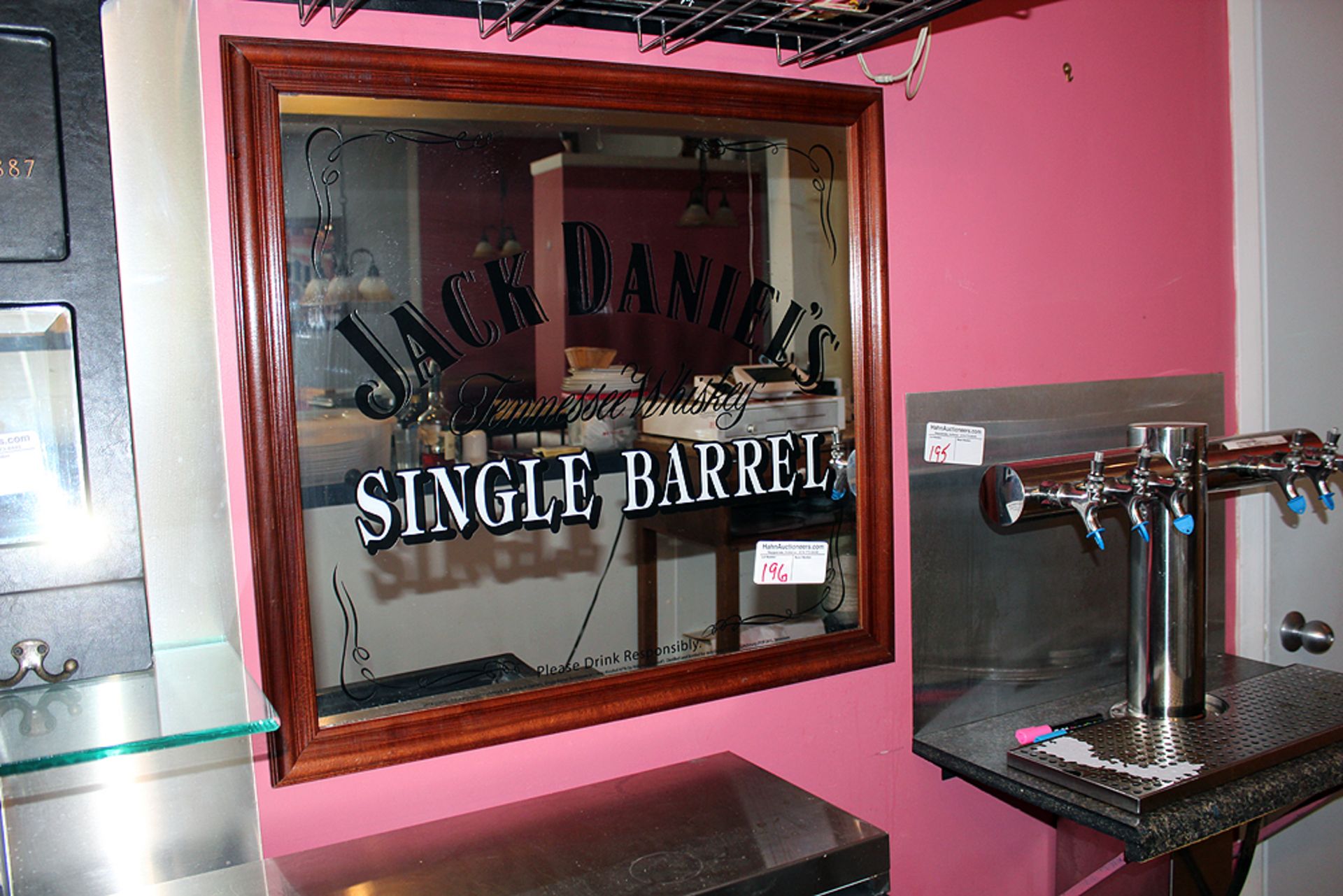 30x28 Jack Daniels mirrored sign