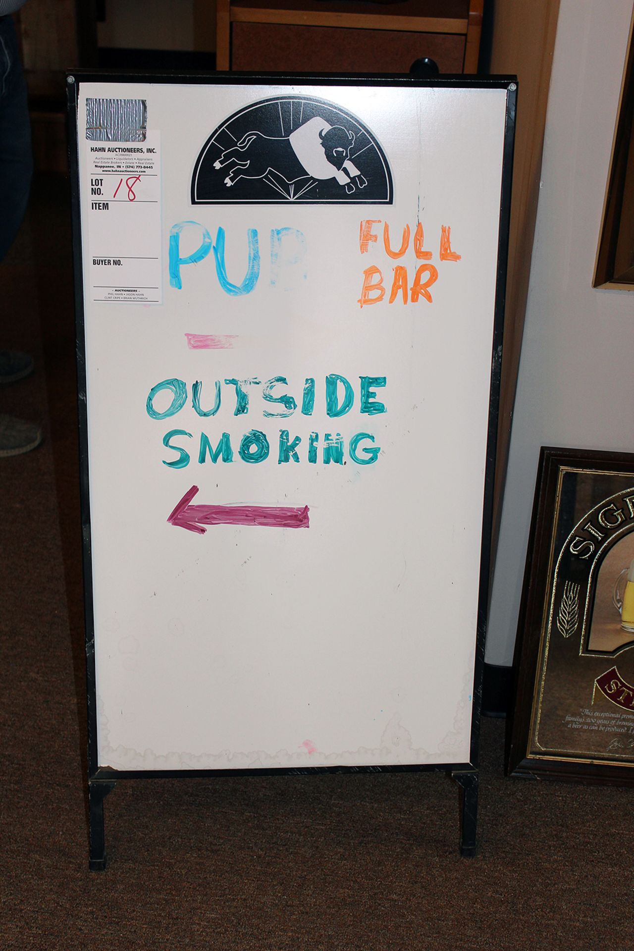 Double side dry erase board and 2 pictures - Image 4 of 4