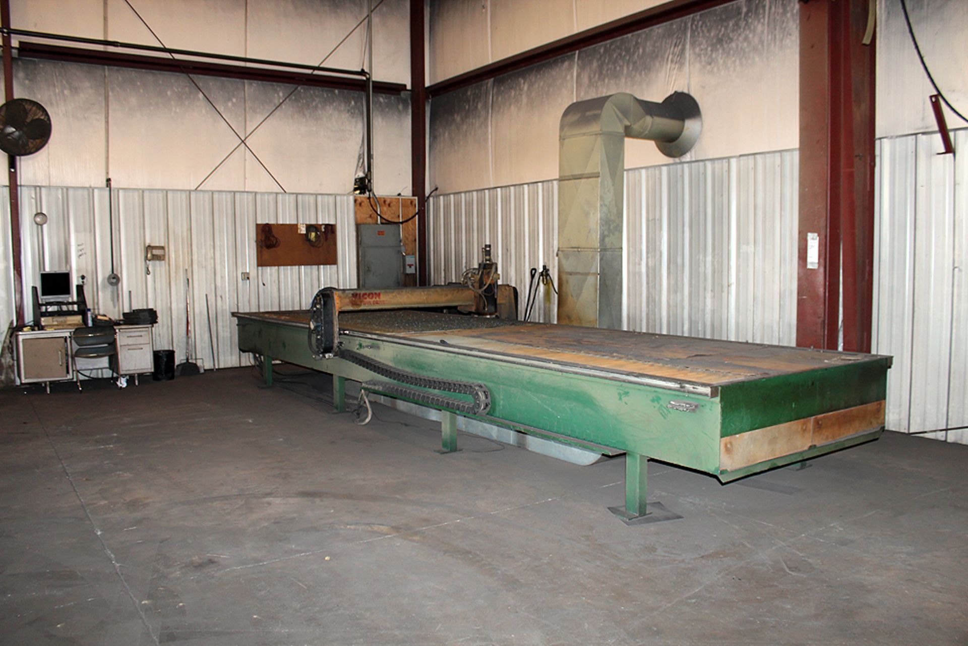 Vicon Plasma Automation Inc. Dual Twin Drive Cutting Table c/w: Hypertherm Max 100 Plasma System; Ex