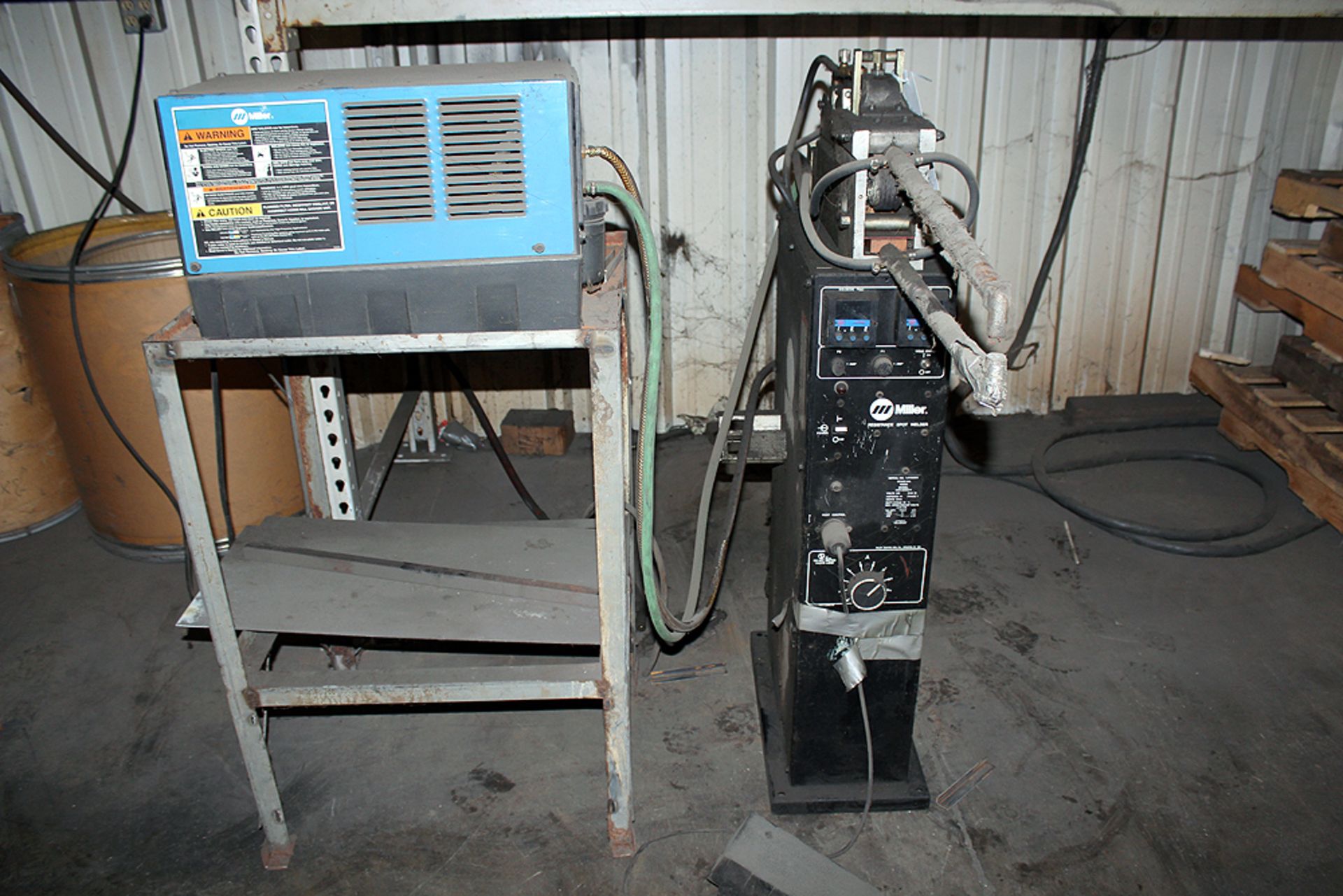 Miller Resistance 20KVA Spot Welder 1/2" Gapx14" Throat USED FOR SPARE PARTS Model #SSW=2020ATT C/