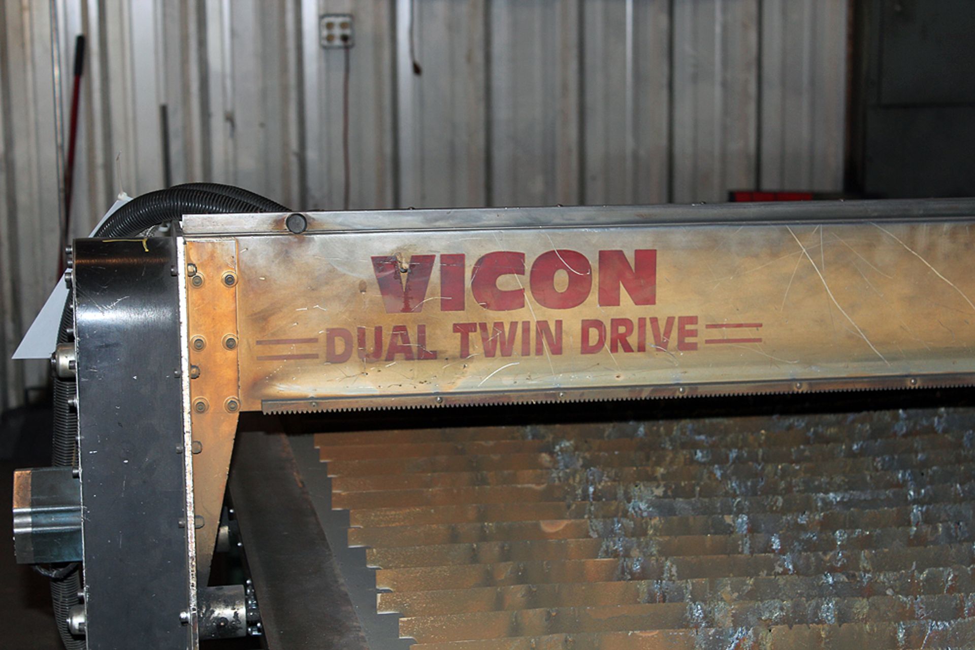 Vicon Plasma Automation Inc. Dual Twin Drive Cutting Table c/w: Hypertherm Max 100 Plasma System; Ex - Image 3 of 8